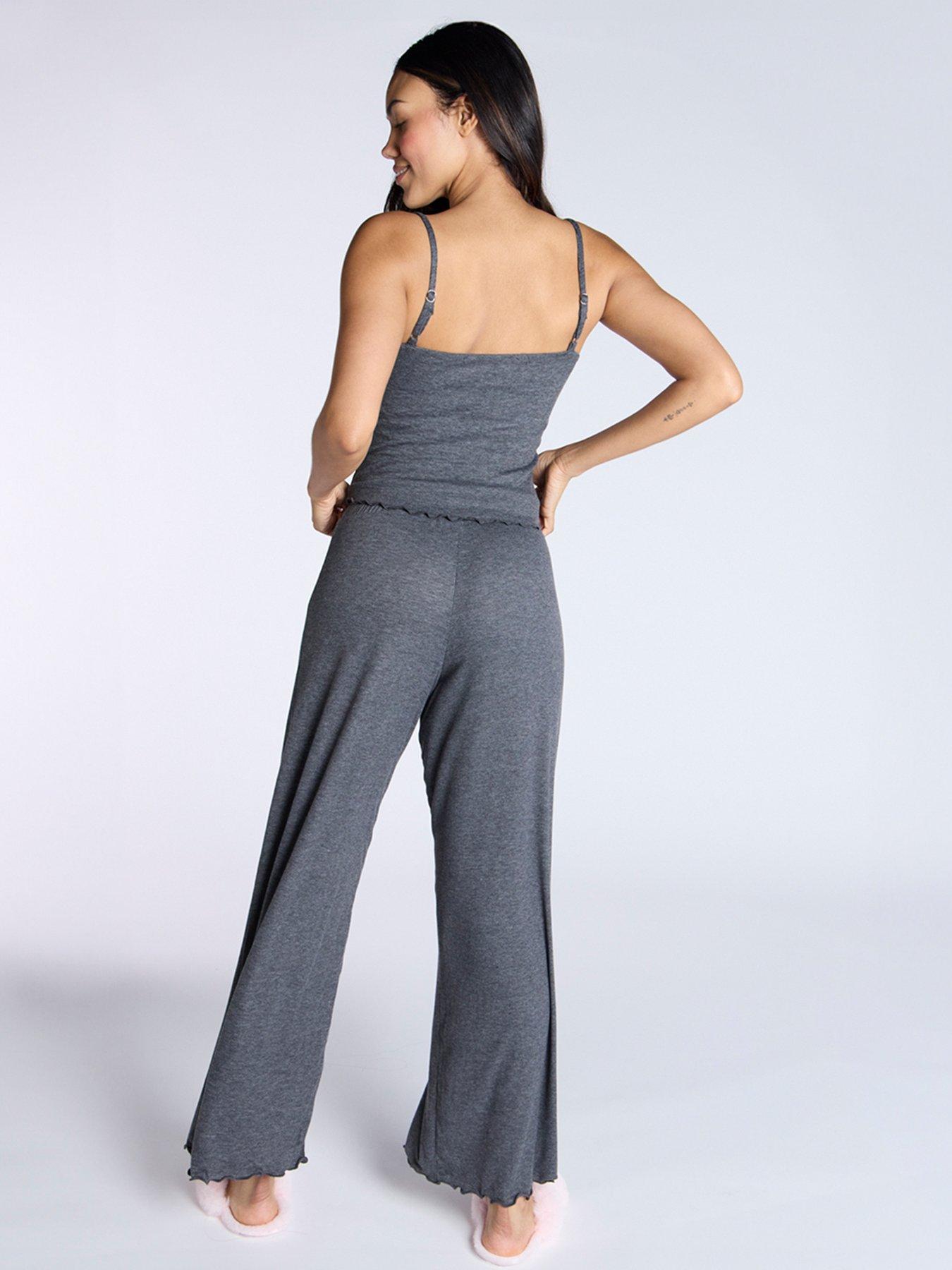 boux-avenue-rib-rosebud-cami-pant-set-charcoalstillFront