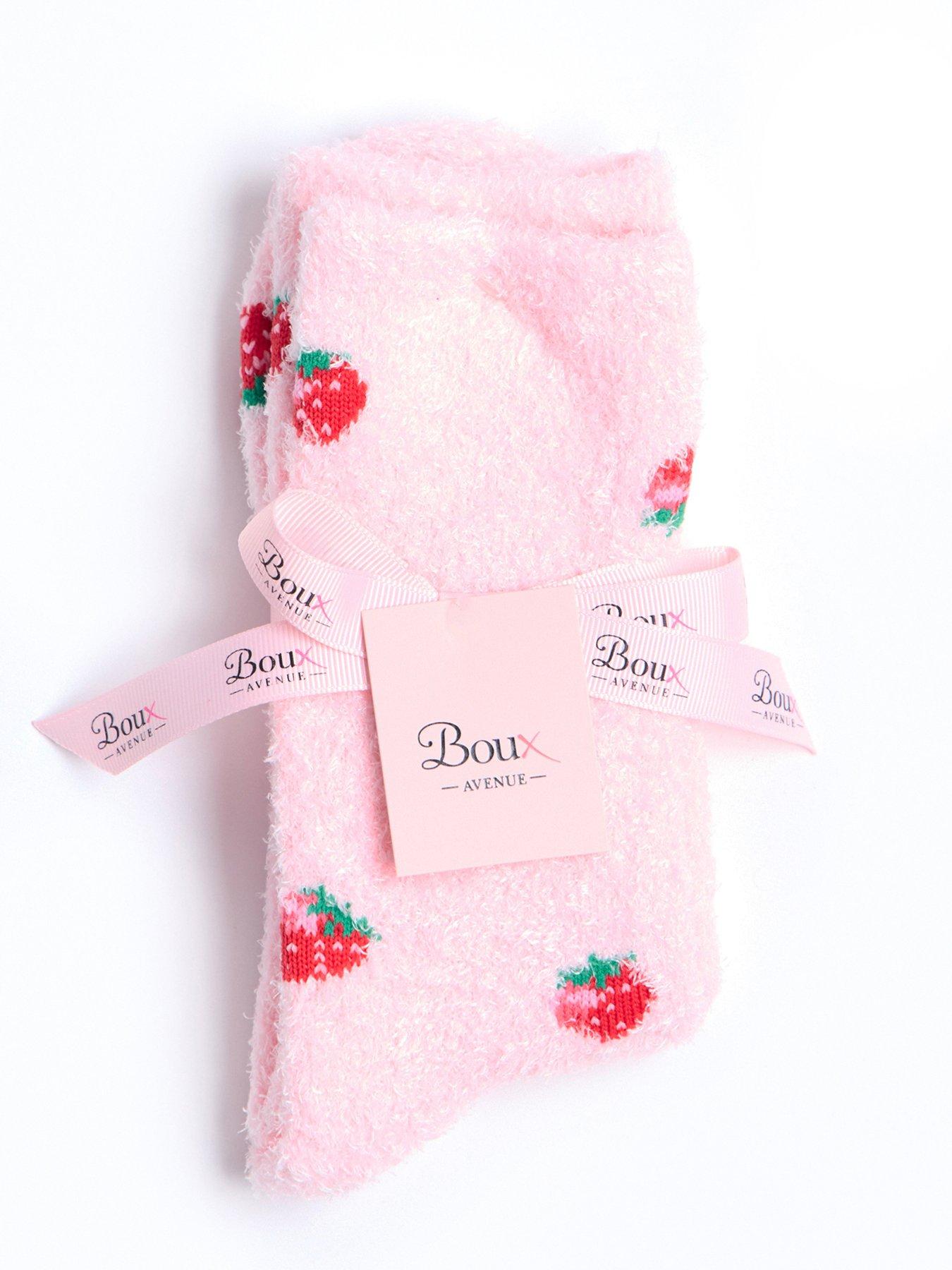 boux-avenue-strawberry-cosy-ankle-sock-pink-mixdetail