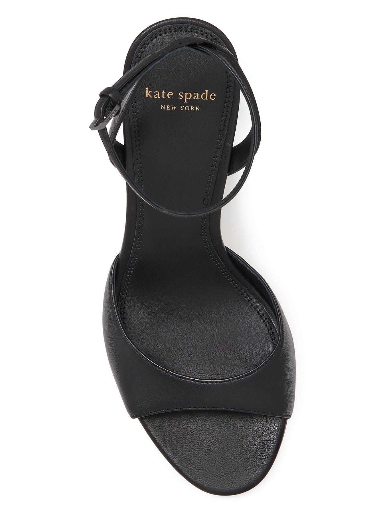Image 3 of 3 of Kate Spade New York Heart Heel Sandals - Black