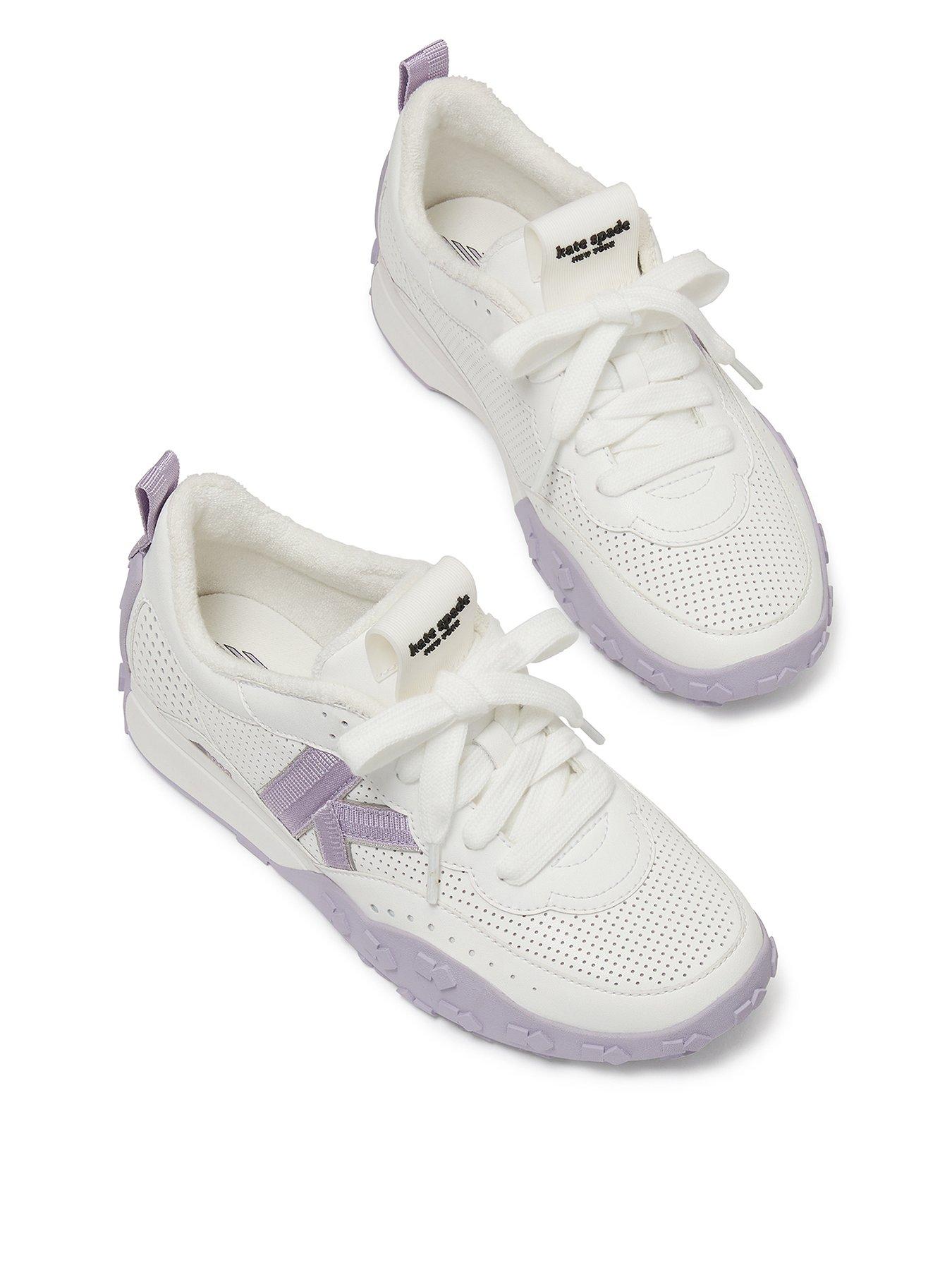 Kate Spade New York K As In Lace Up Sneakers - White
