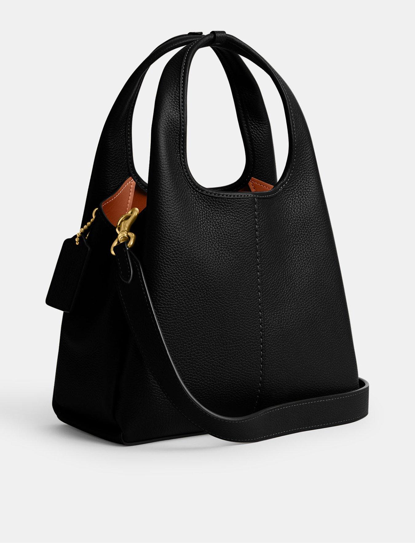 Image 3 of 4 of COACH Glovetanned Leather Twisted Tabby Shoulder Bag - Black