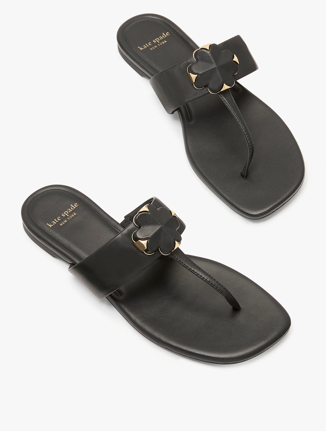 Kate Spade New York Flower Thong Sandal - Black