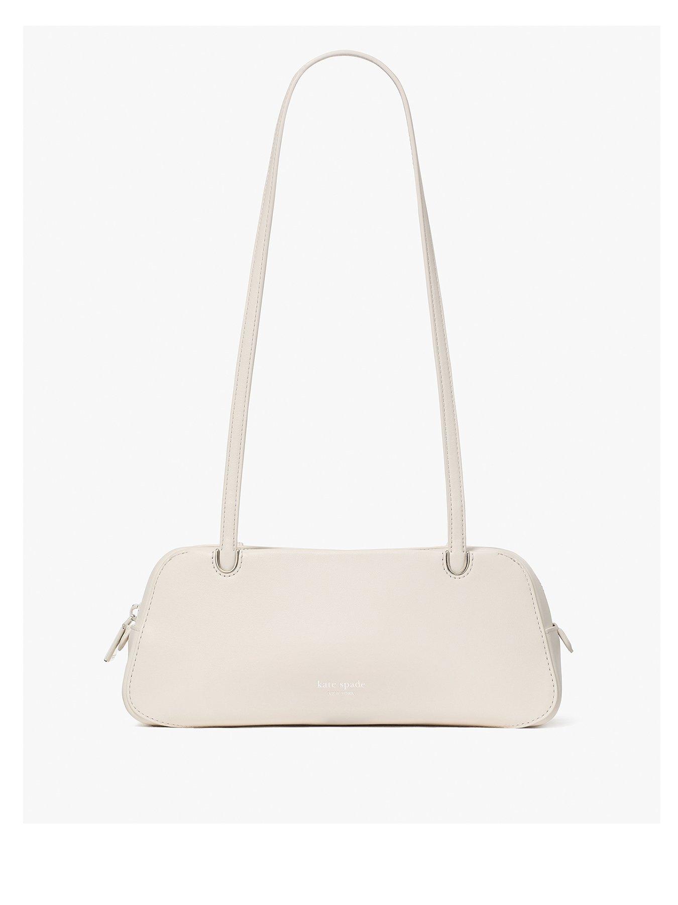 Kate Spade New York Grace Fine Grain Leather East-West Shoulder Bag - Cream
