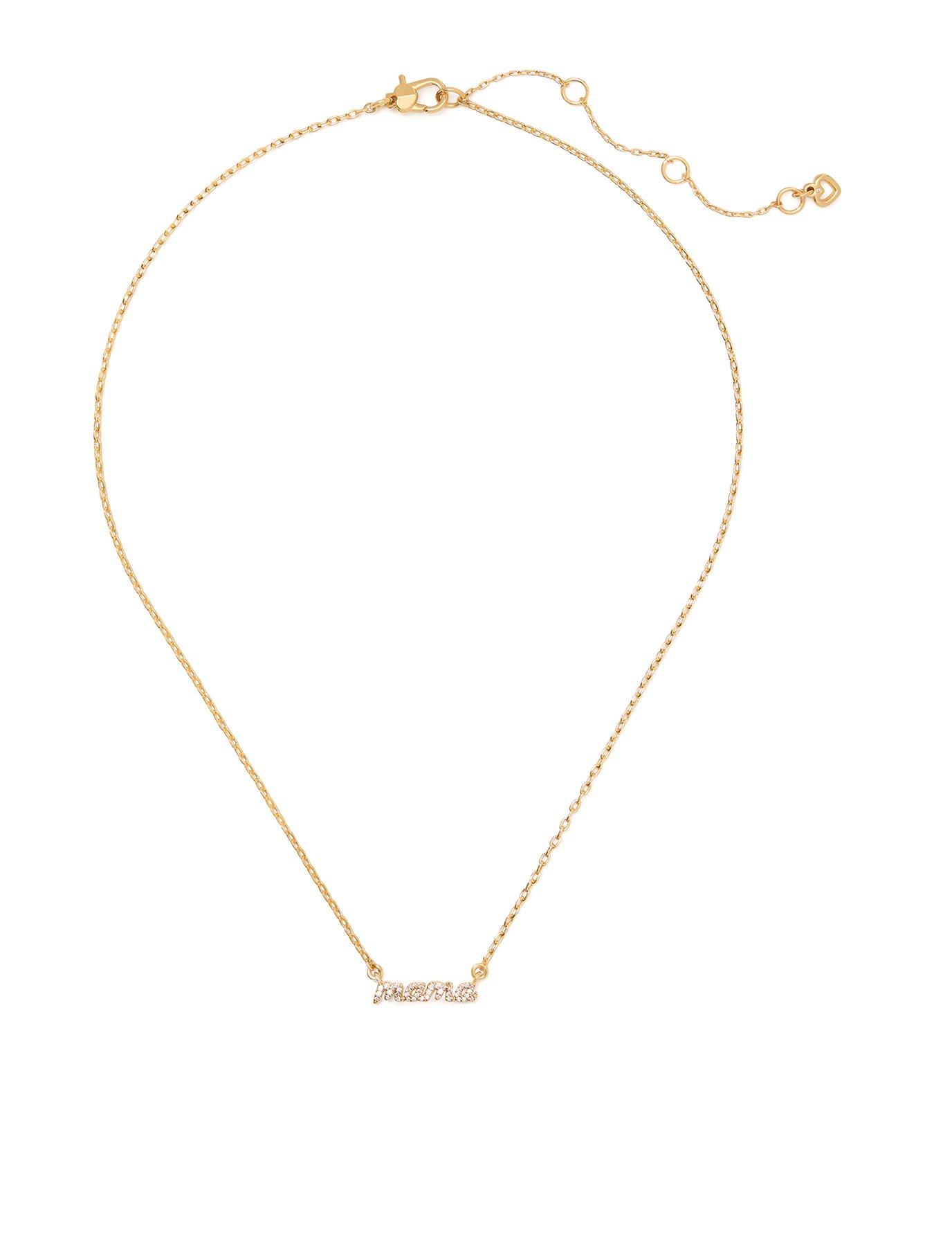 Image of Kate Spade New York Mama Said Pendant Necklace - Gold