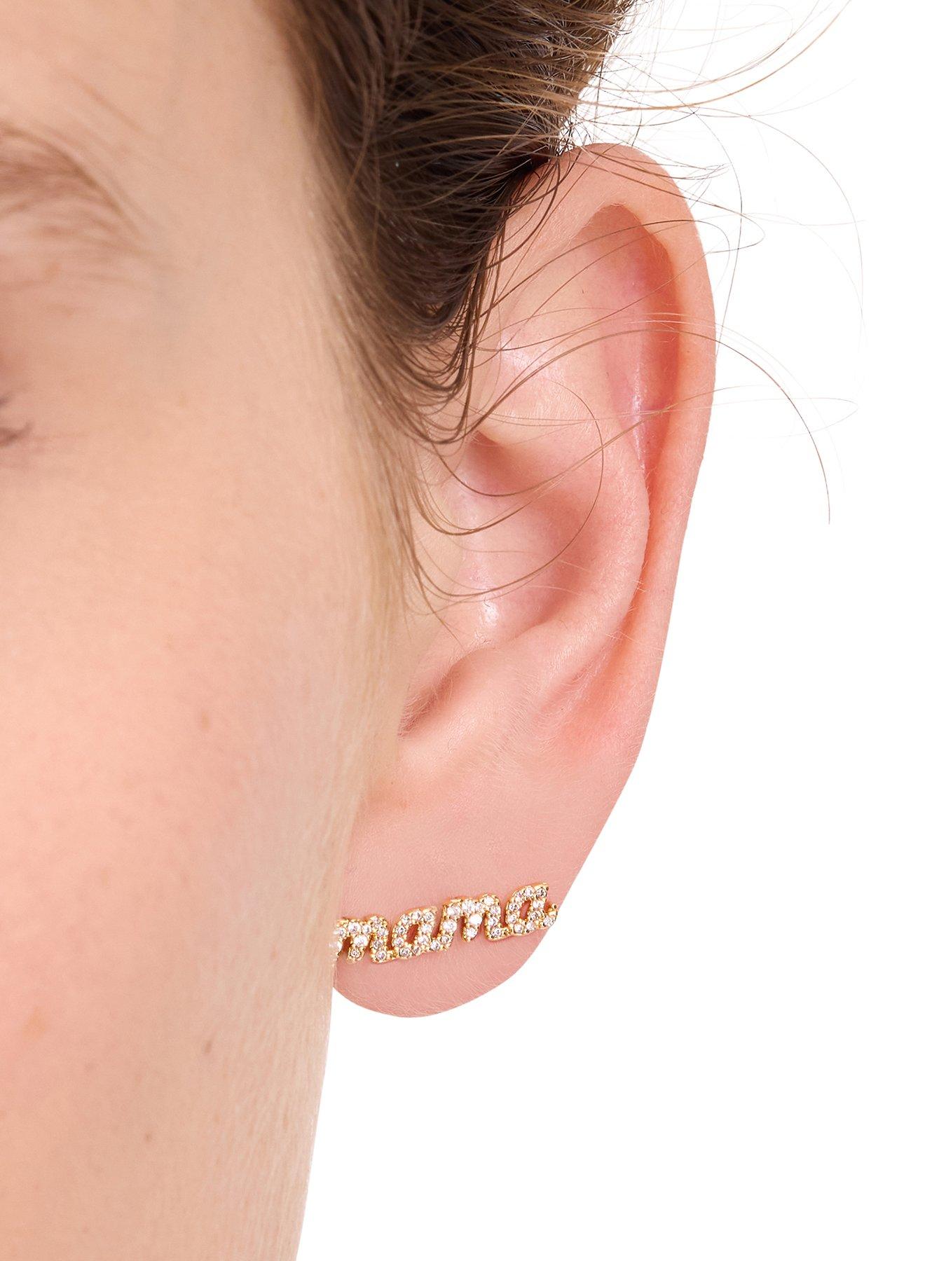 Image 2 of 3 of Kate Spade New York Mama Said Stud Earrings - Gold