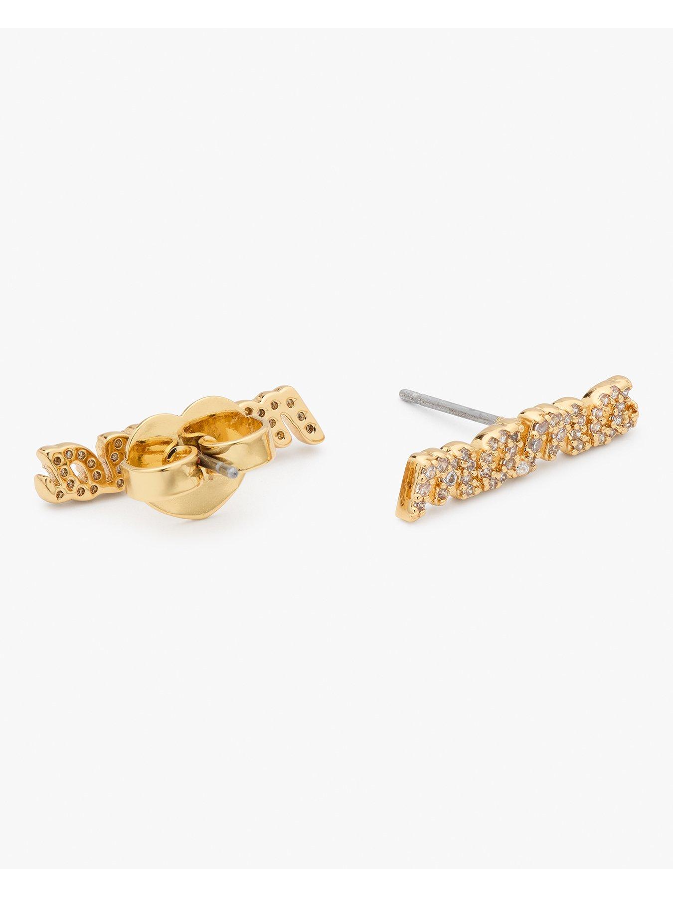 Image 3 of 3 of Kate Spade New York Mama Said Stud Earrings - Gold