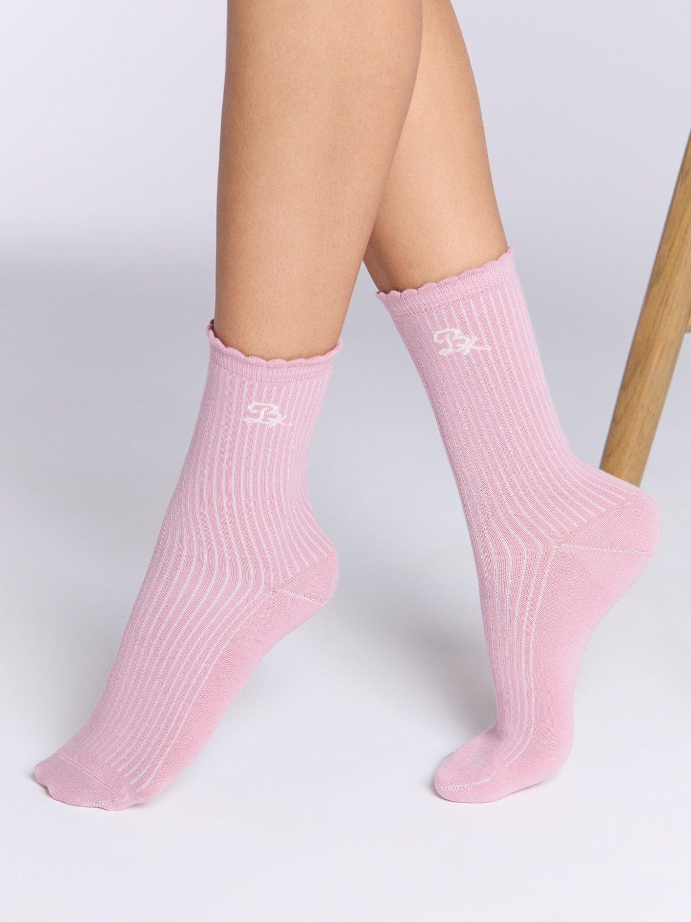 boux-avenue-scallop-3-pack-cotton-socks-pink-mixstillFront