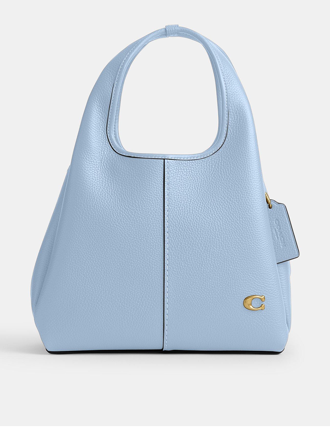 COACH Polished Pebble Leather Lana Shoulder Bag 23 - Light Purple