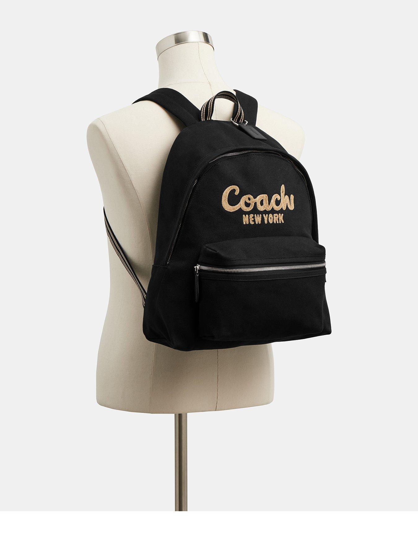 Image 3 of 5 of COACH Canvas Cargo Backpack - Black