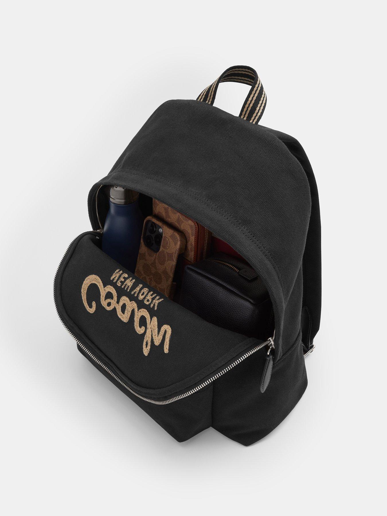 Image 5 of 5 of COACH Canvas Cargo Backpack - Black