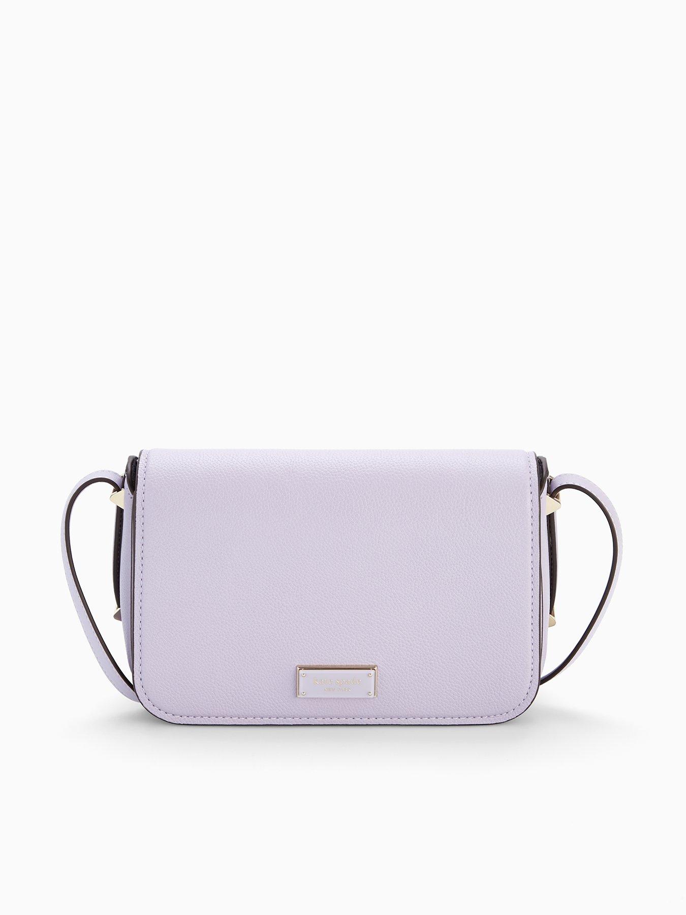 Kate Spade New York Liv Smooth Leather Small Flap Crossbody Bag - Light Purple