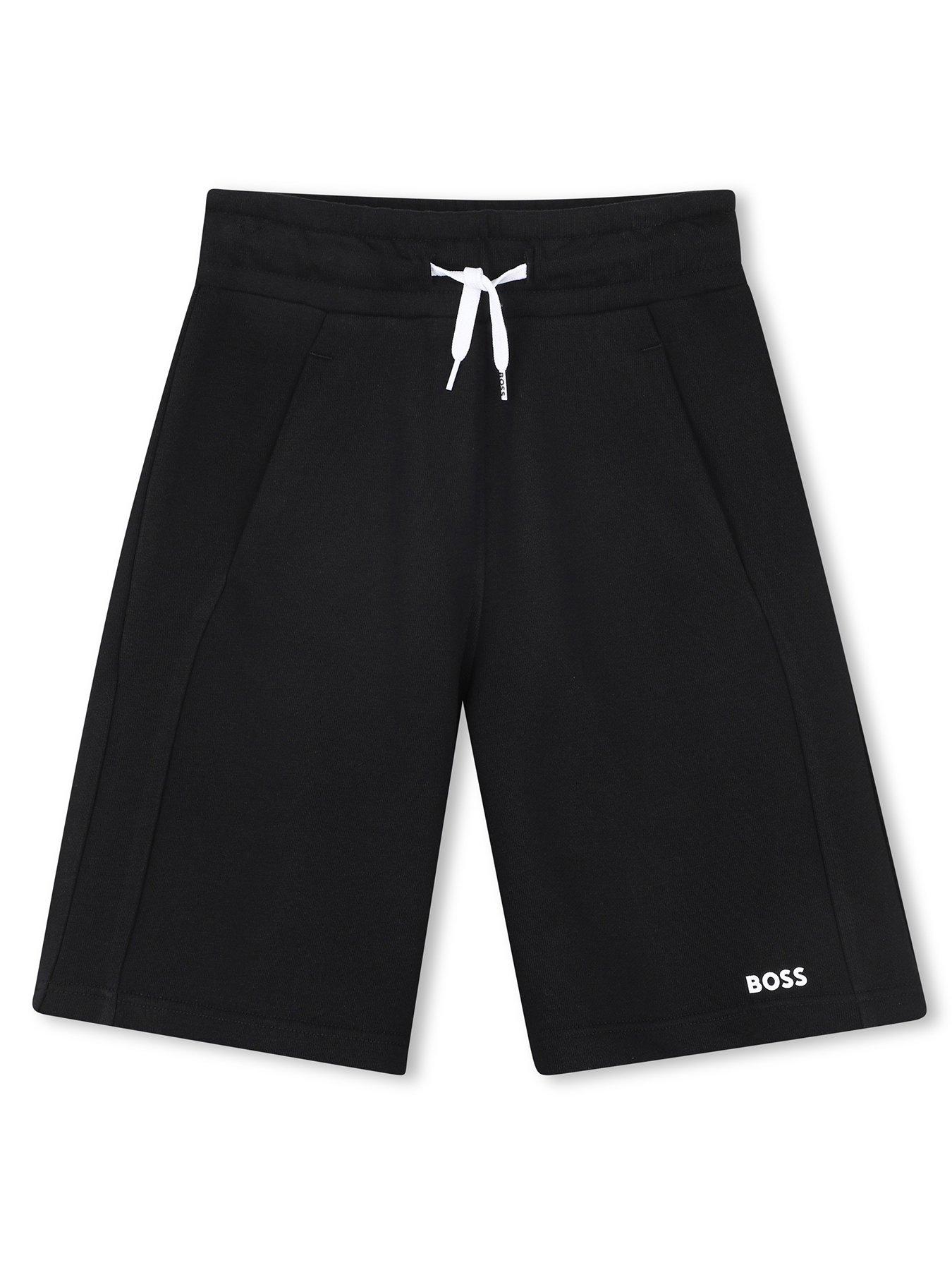 BOSS Boys Logo Jog Shorts - Black