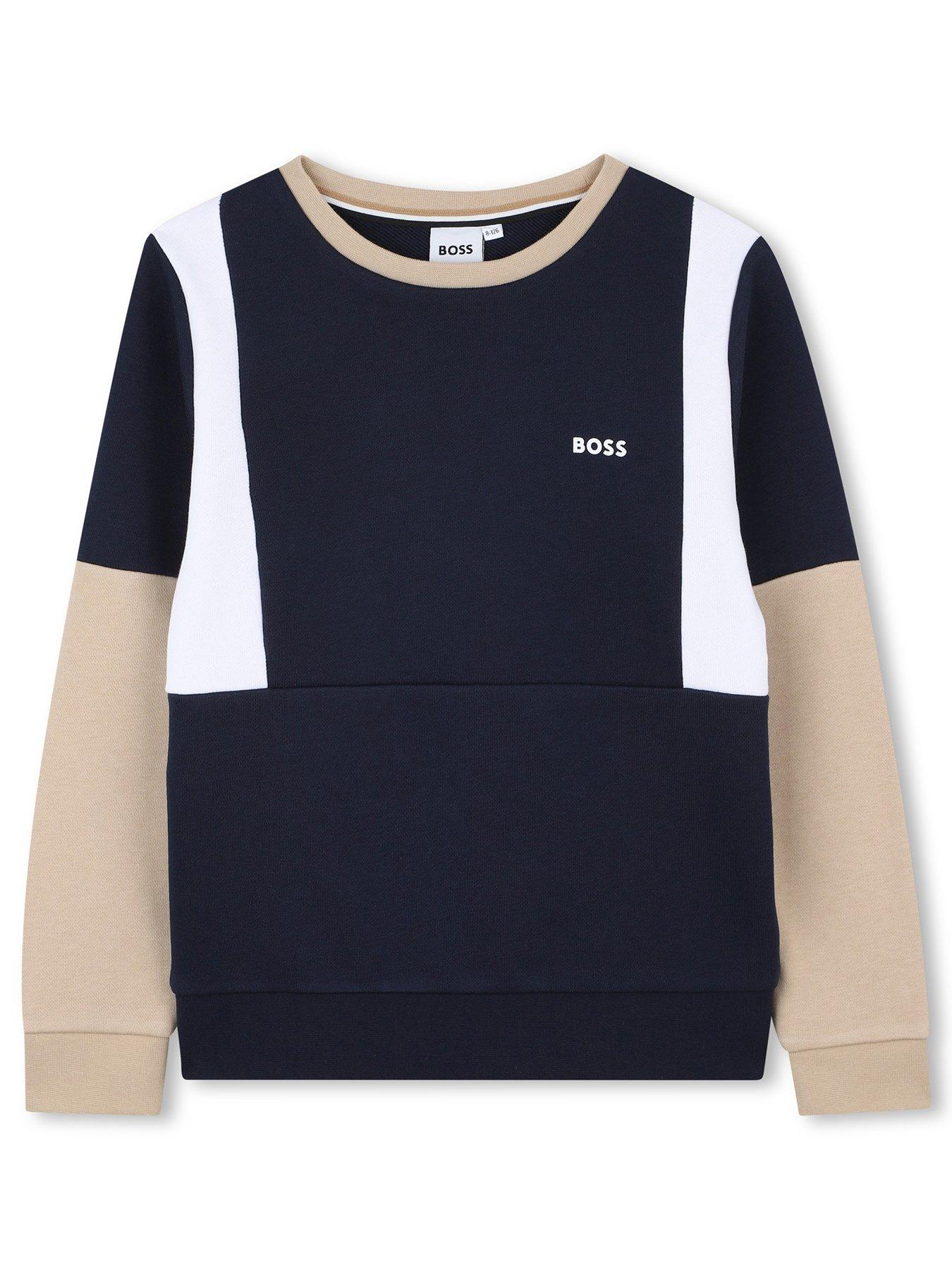 boss-boys-colour-block-sweatshirt-navy