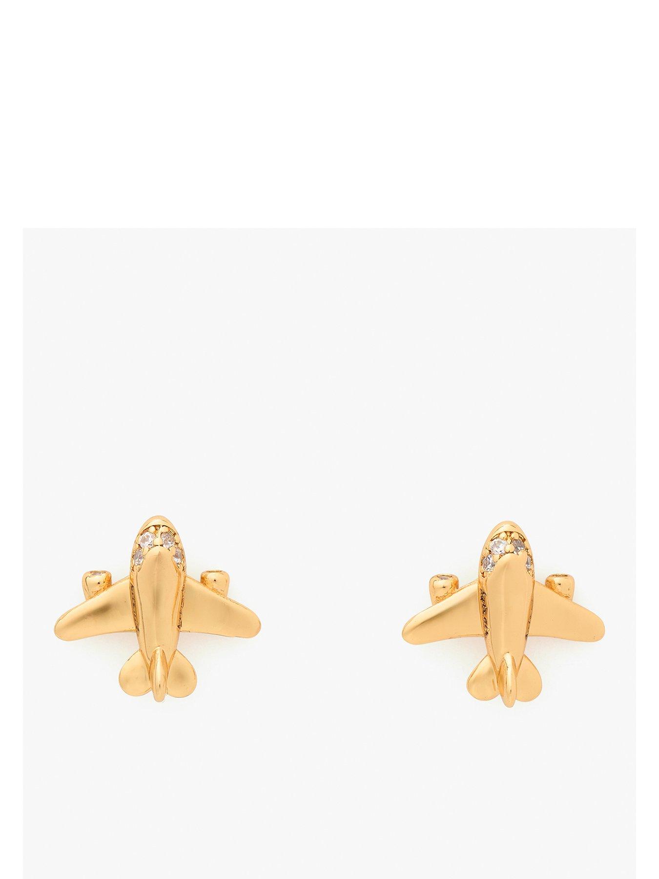 Image of Kate Spade New York Out Of Office Stud Earrings - Gold