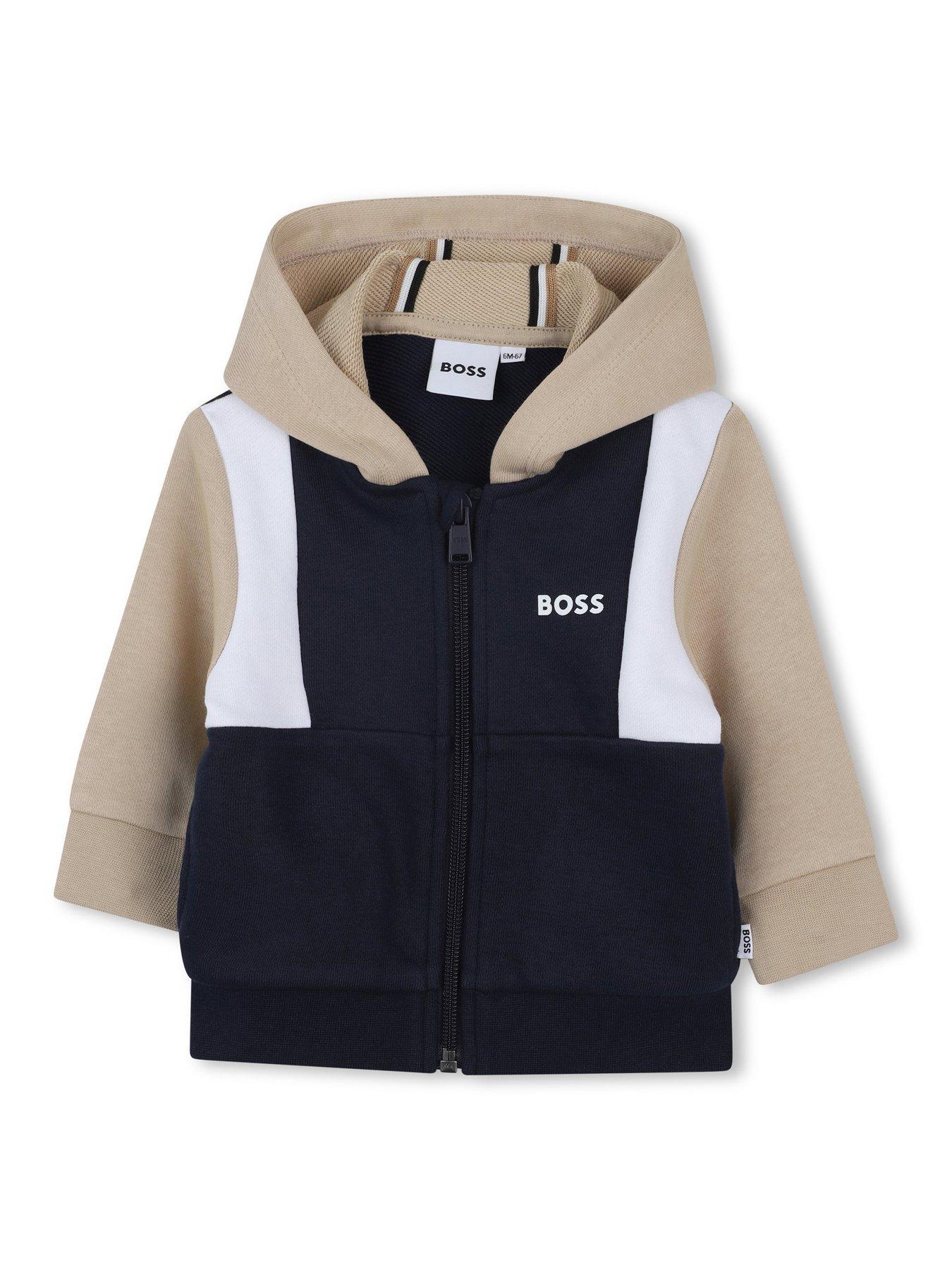Image 3 of 5 of BOSS Baby Boys Colour Block Tracksuit - Navy
