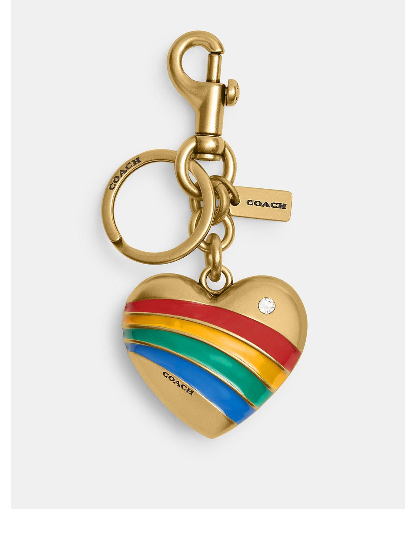 undefined Metal Heart Bag Charm - Multi