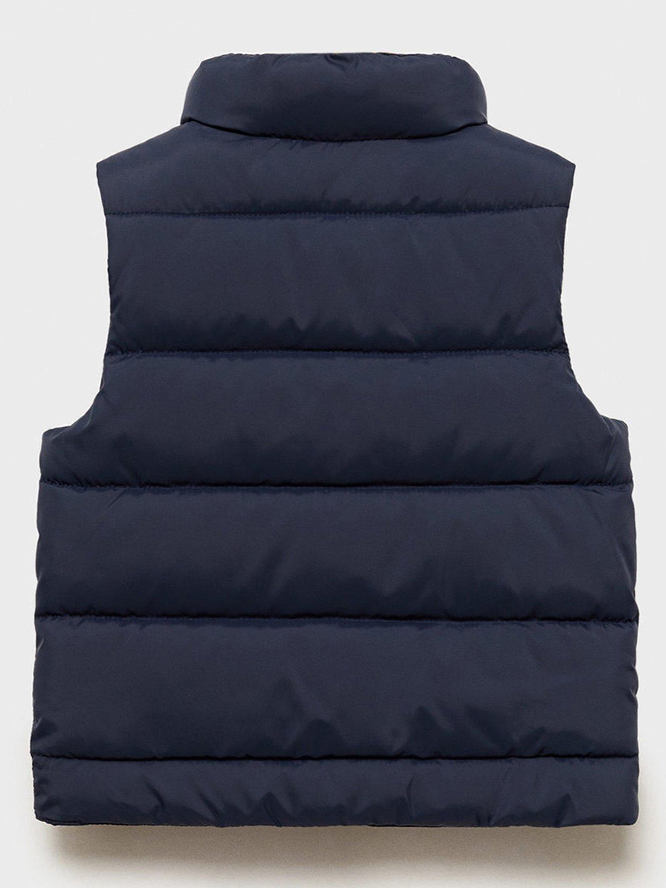 Image 2 of 4 of Mango Younger Boys Padded Gilet - Navy