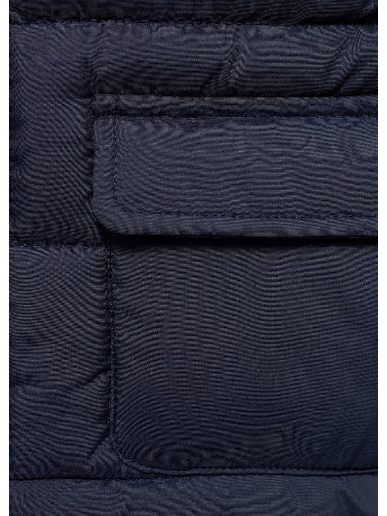 Image 4 of 4 of Mango Younger Boys Padded Gilet - Navy