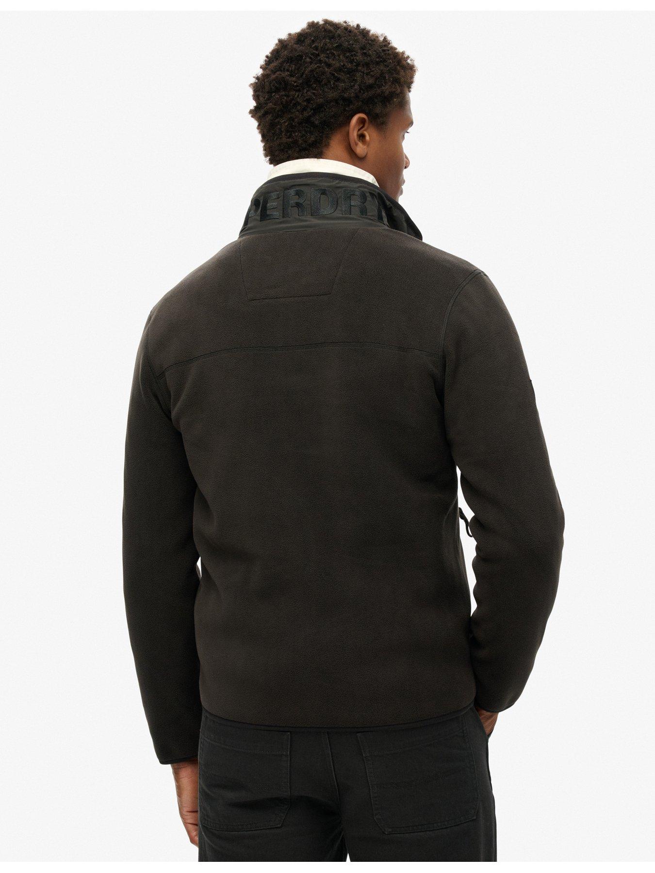 Image 2 of 6 of Superdry Active Full Zip Fleece Jacket - Black