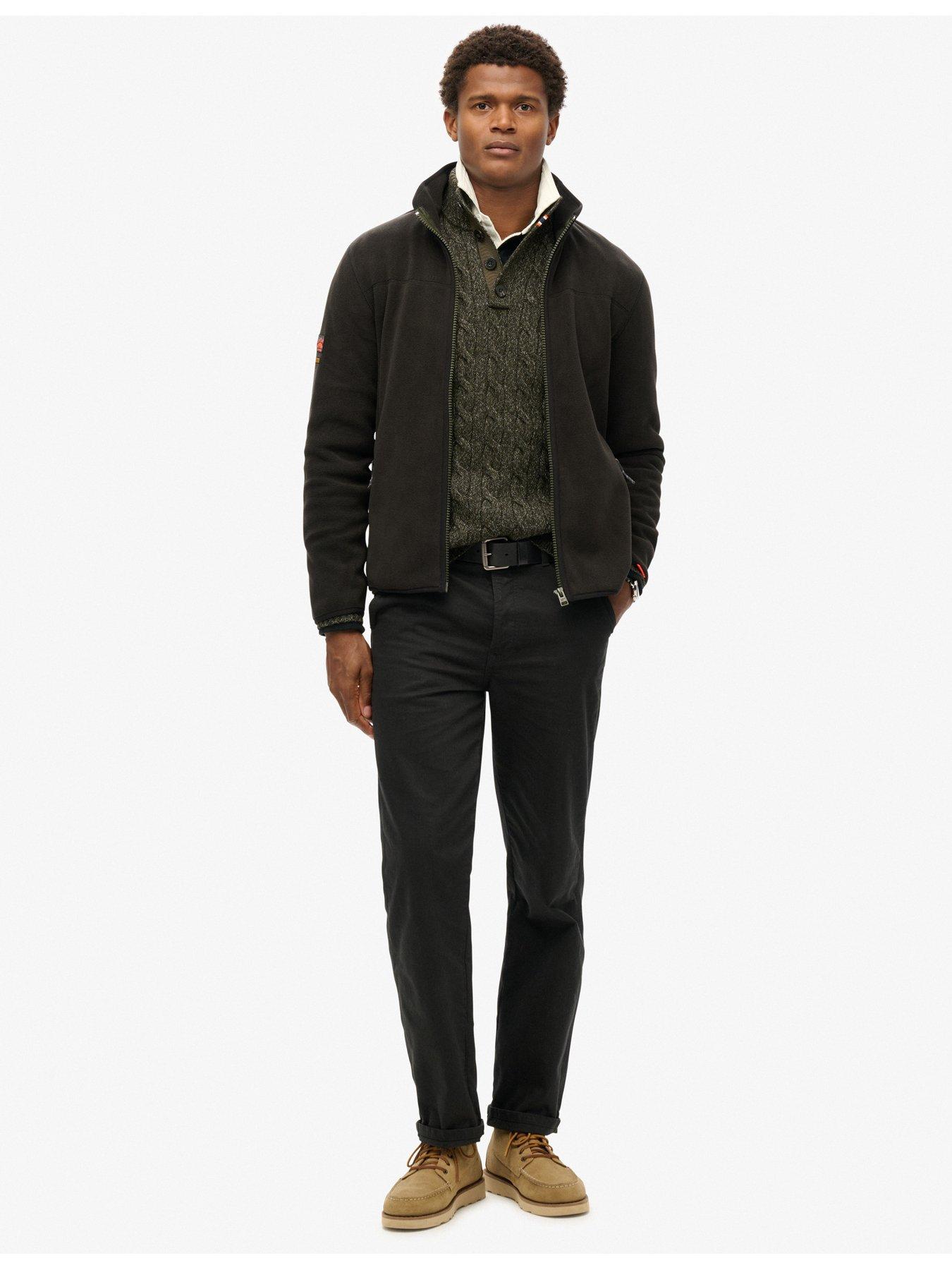 Image 3 of 6 of Superdry Active Full Zip Fleece Jacket - Black