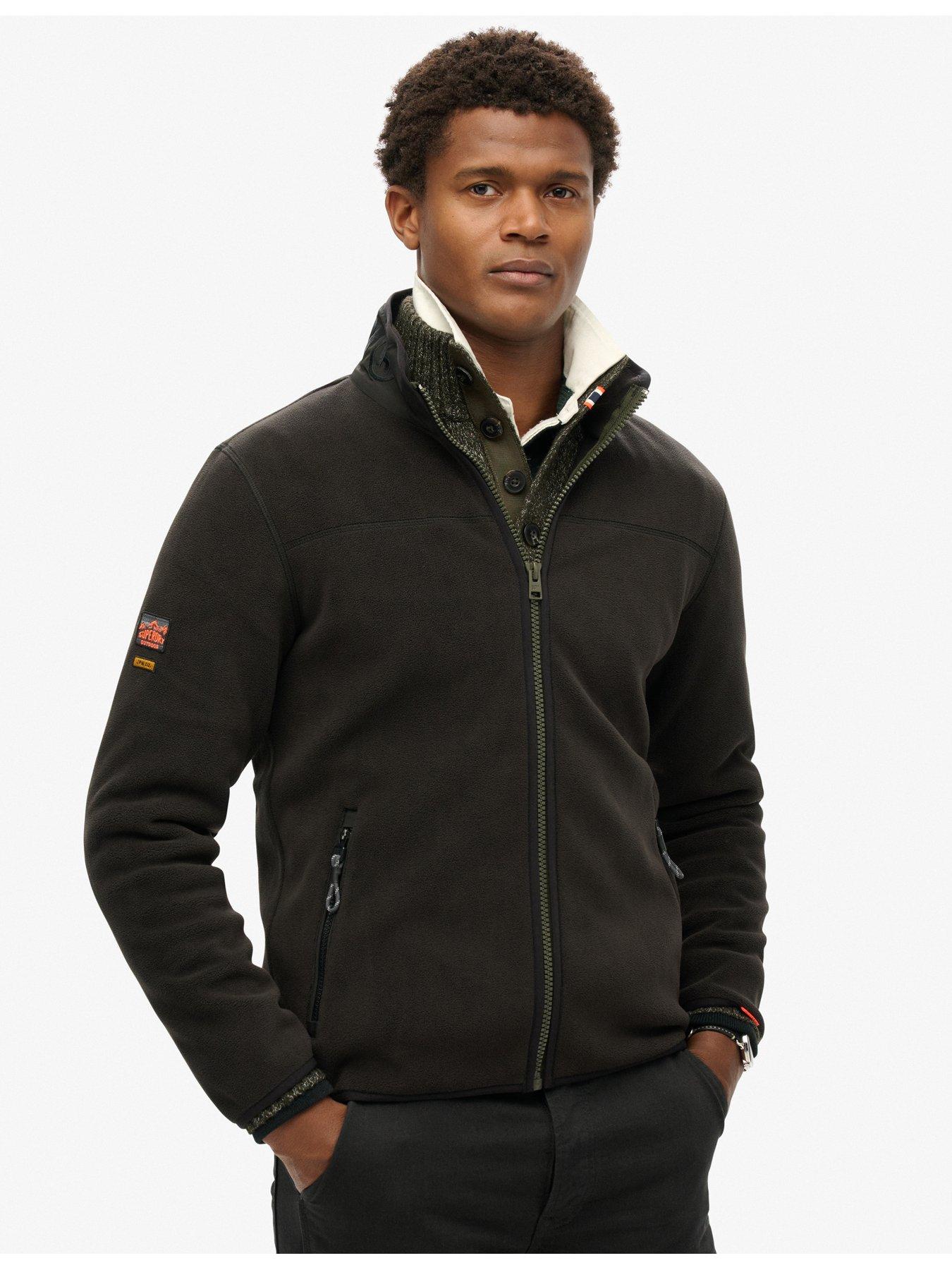 Image 5 of 6 of Superdry Active Full Zip Fleece Jacket - Black
