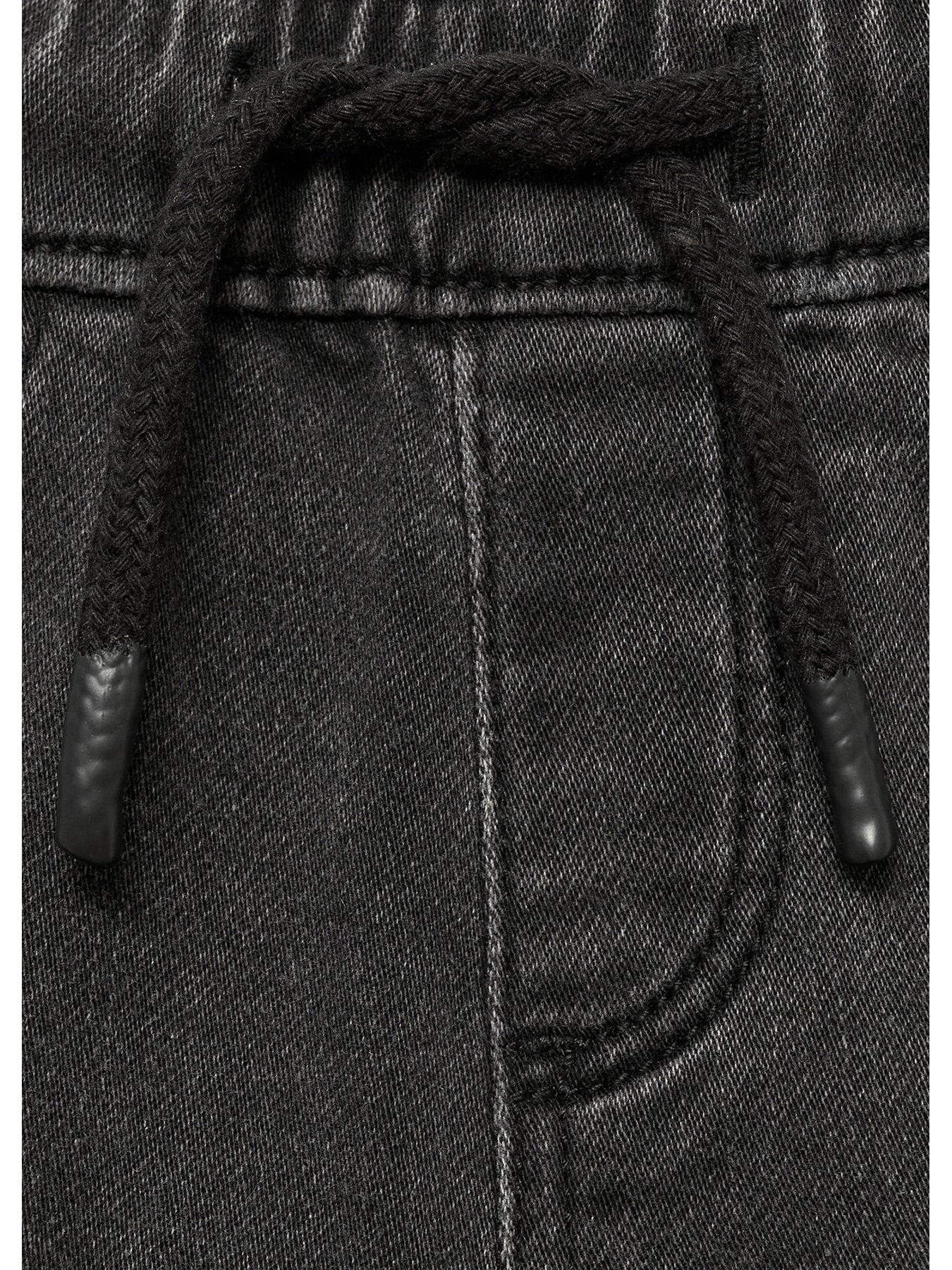 Image 5 of 5 of Mango Younger Boys Elasticated Waist Jeans - Black