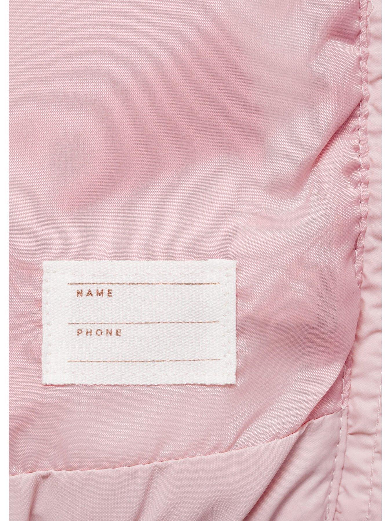 Image 4 of 4 of Mango Younger Girls Hooded Padded Gilet - Pink