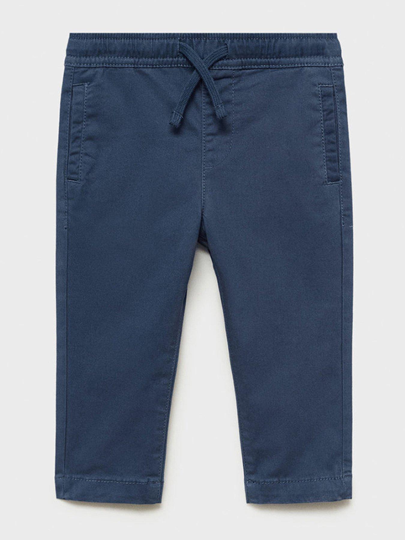 Image 1 of 4 of Mango Younger Boys Trousers - Blue