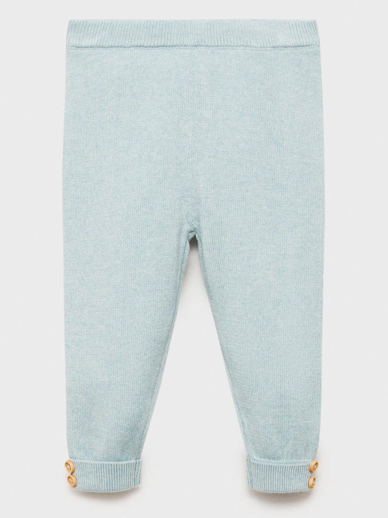 undefined Baby Girls Knitted Leggings - Light Green