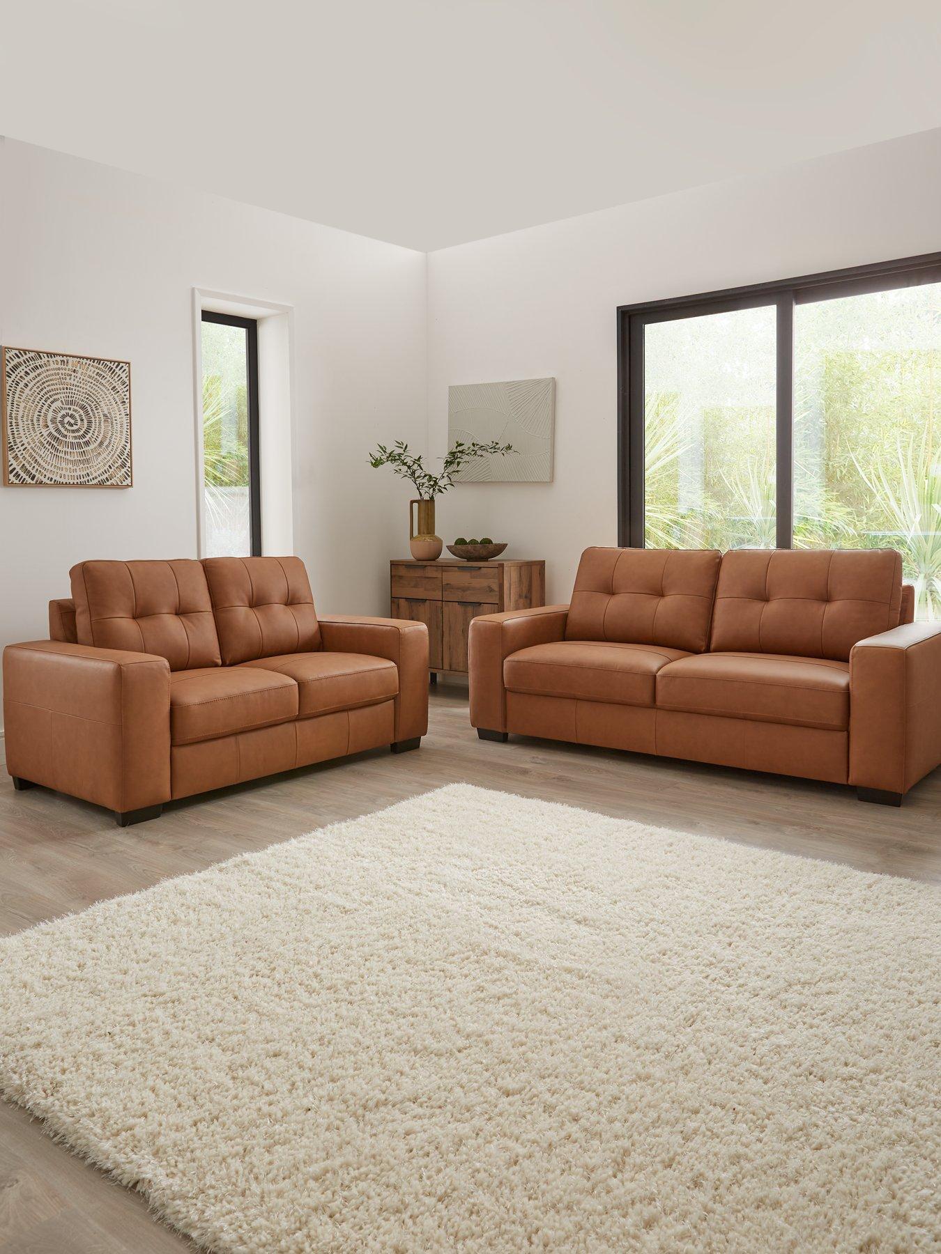 the-very-collection-miller-3-2-seater-standard-back-leather-sofa-set-buy-amp-save