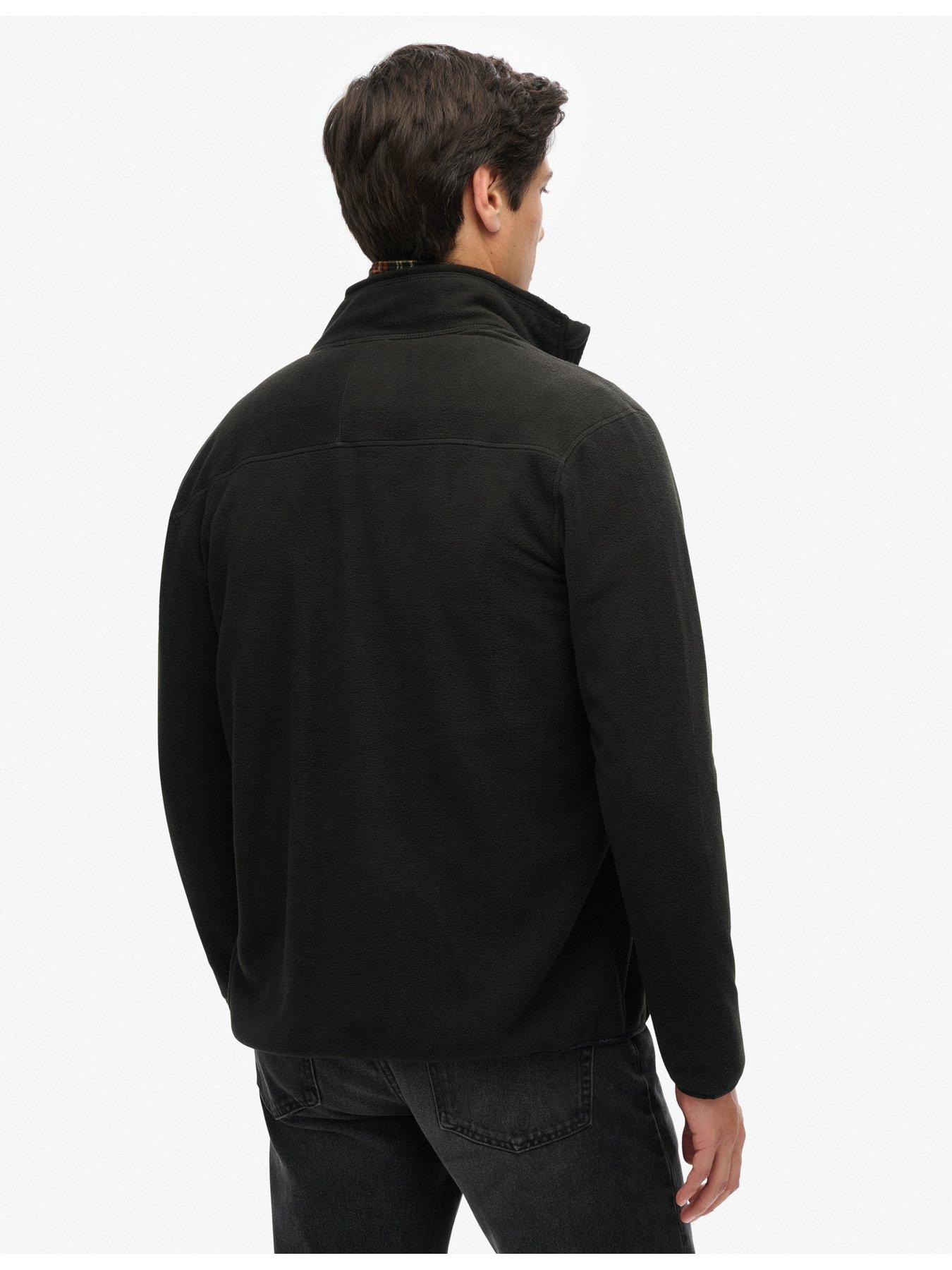 Image 2 of 6 of Superdry Polar Fleece Full Zip Jacket - Black
