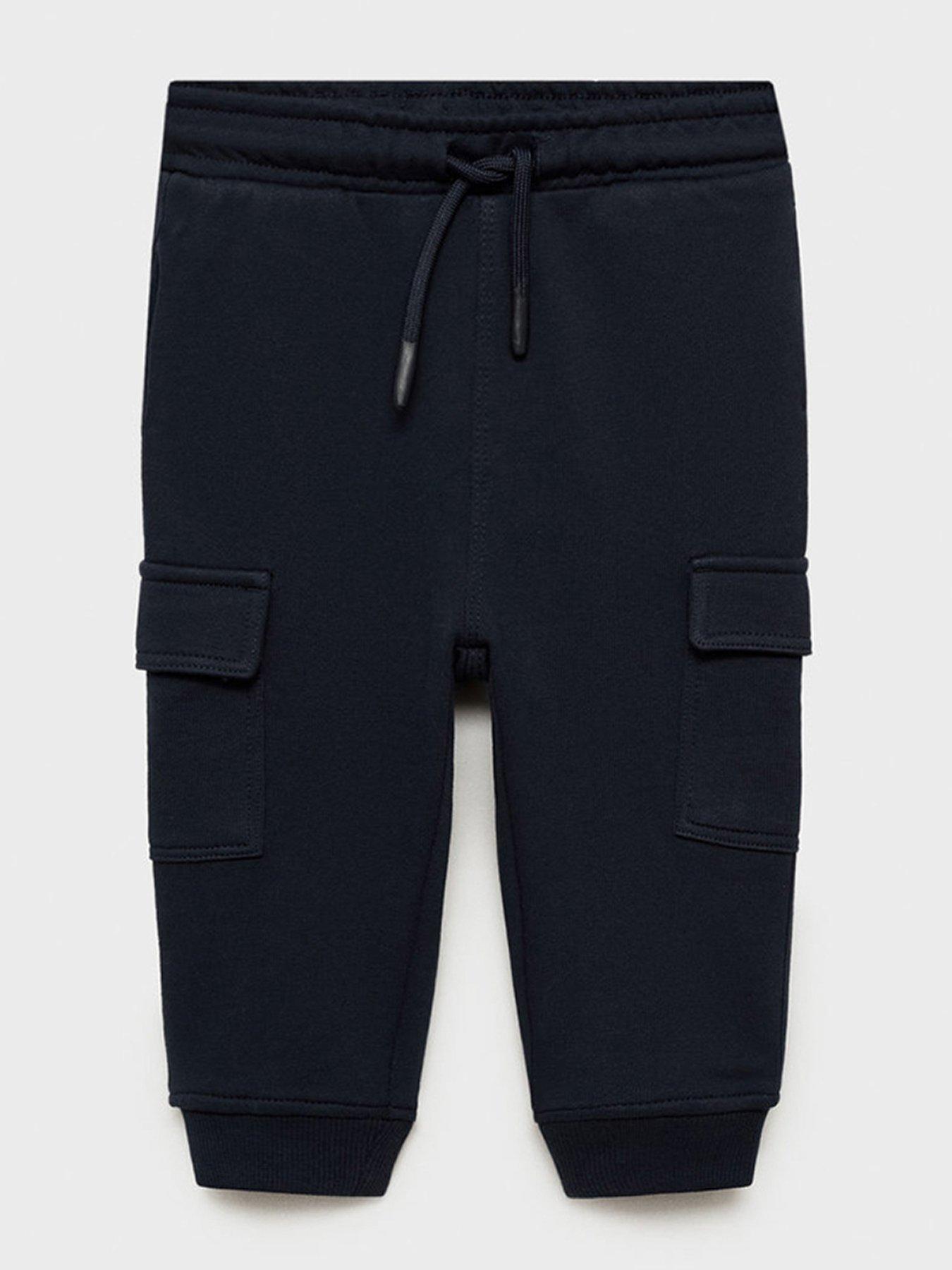 Image 1 of 4 of Mango Younger Boys Cargo Joggers - Navy