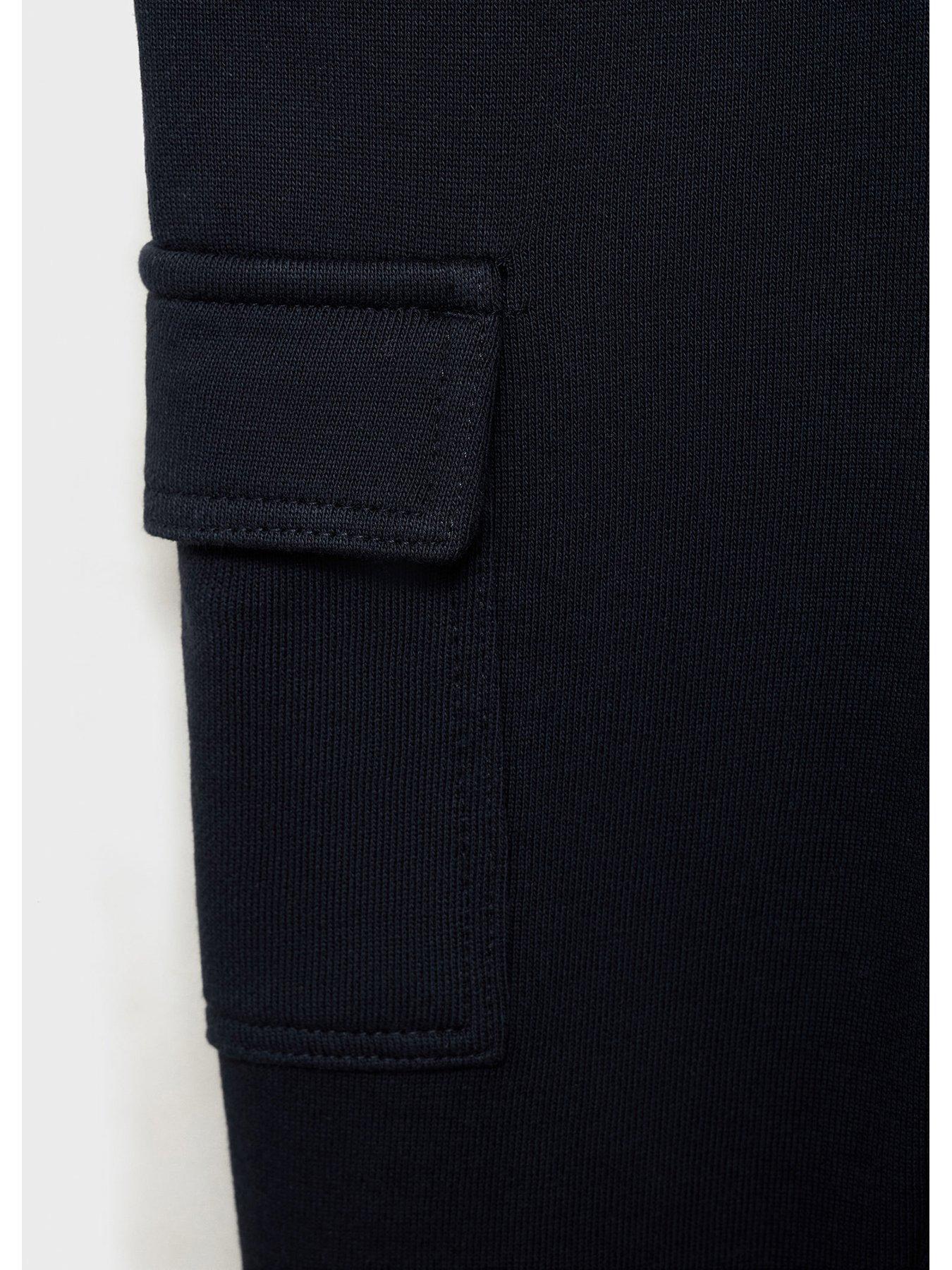 Image 4 of 4 of Mango Younger Boys Cargo Joggers - Navy