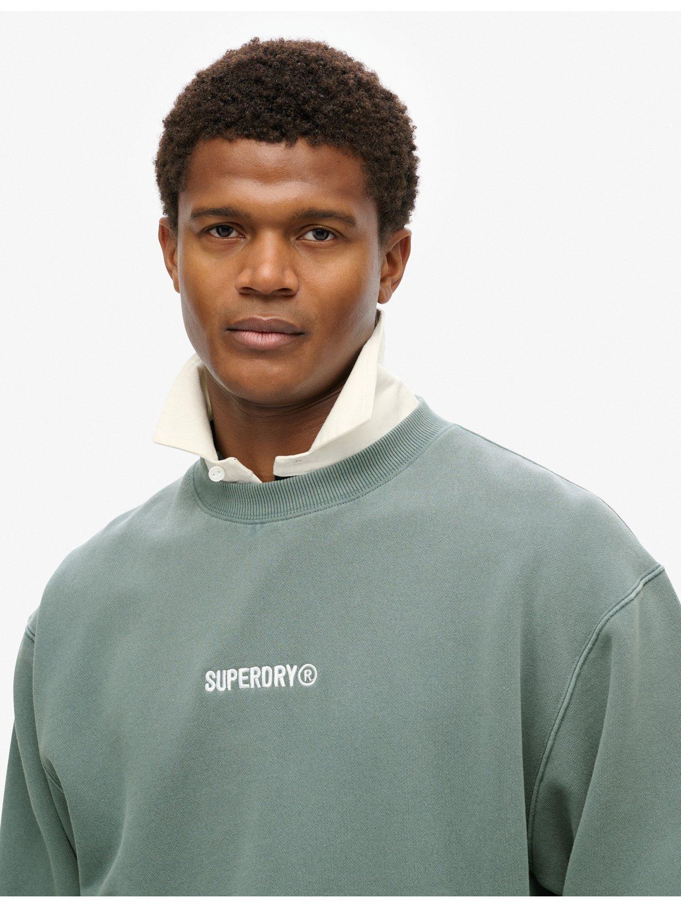 superdry-micro-logo-graphic-crew-sweat-top-greenoutfit