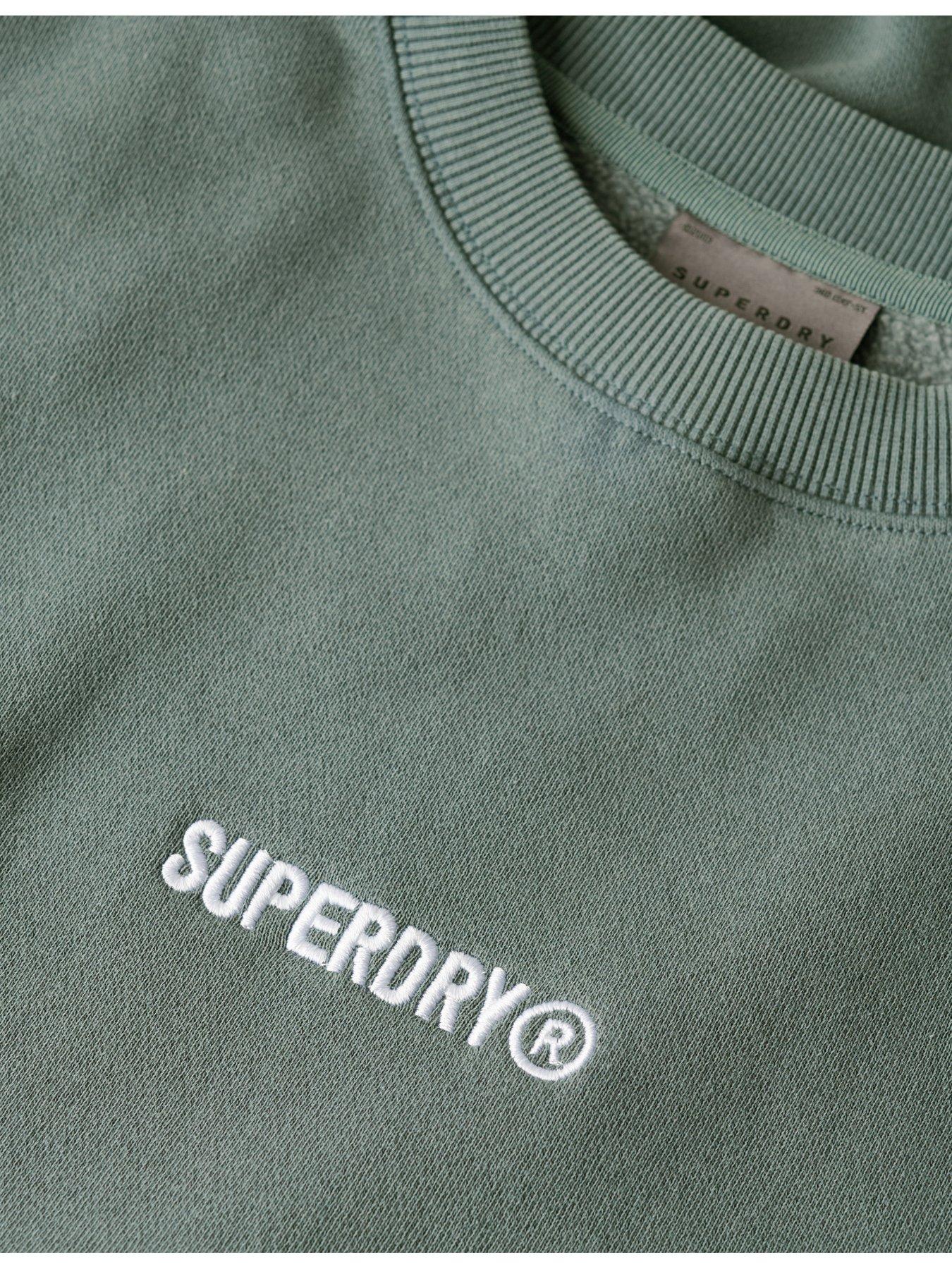 superdry-micro-logo-graphic-crew-sweat-top-greendetail