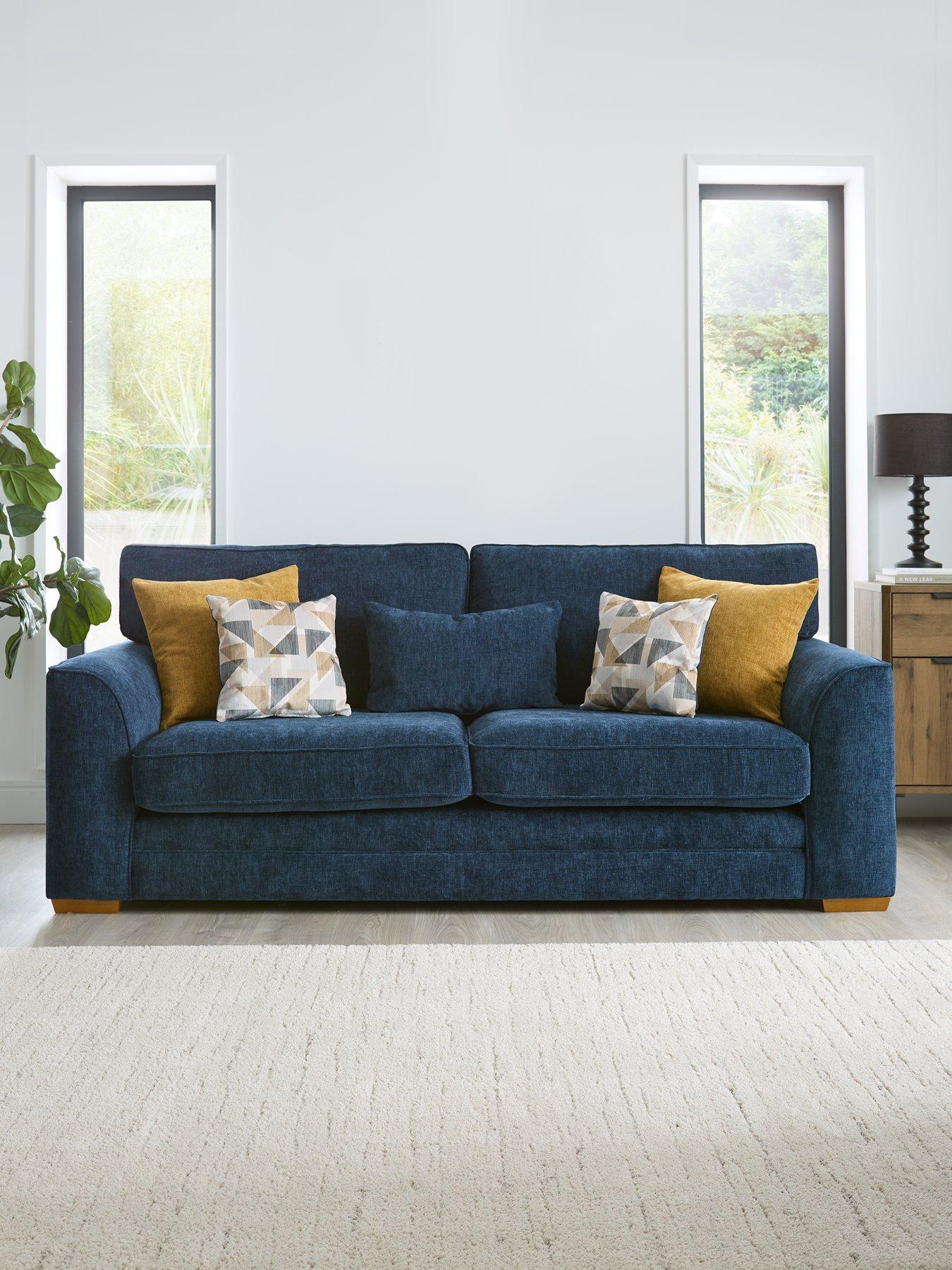 Image 1 of 6 of The Very Collection Kaluna Fabric&nbsp;3 Seater Sofa&nbsp;- Made to order in the UK