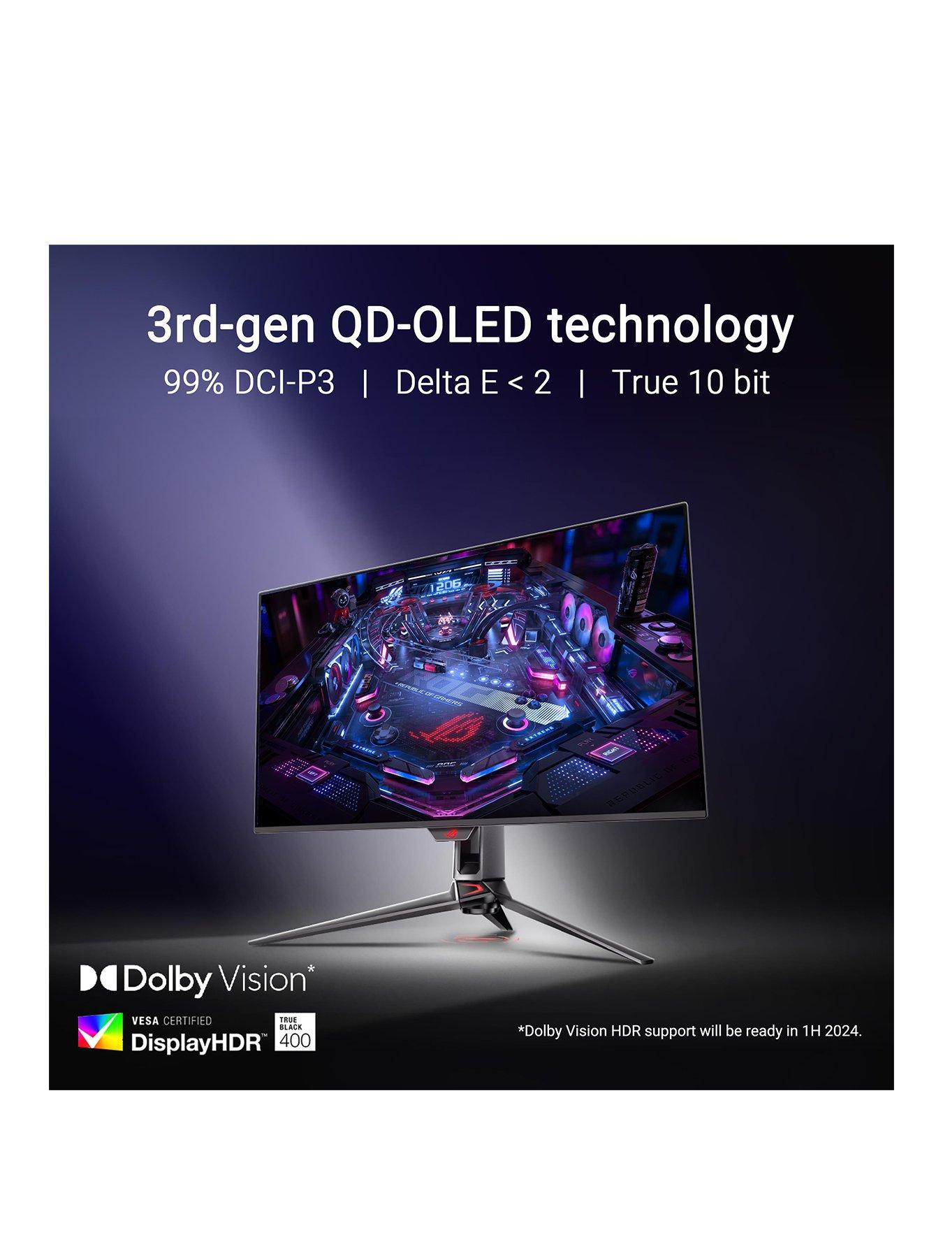 Image 2 of 7 of Asus ROG Swift OLED PG32UCDM - 32in 4K QD-OLED, 240Hz, 0.03 ms G-SYNC Compatible Gaming Monitor