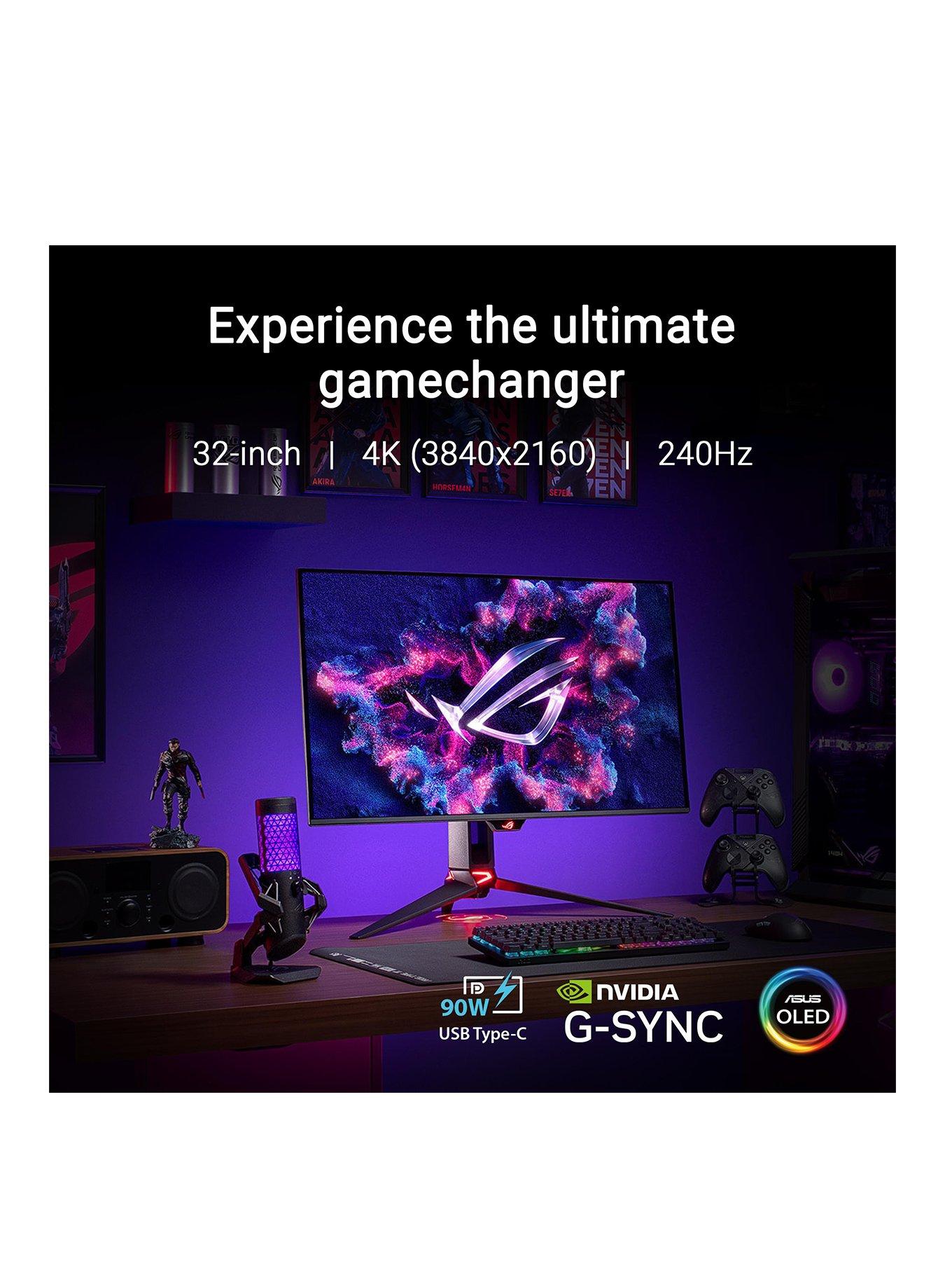 Image 3 of 7 of Asus ROG Swift OLED PG32UCDM - 32in 4K QD-OLED, 240Hz, 0.03 ms G-SYNC Compatible Gaming Monitor