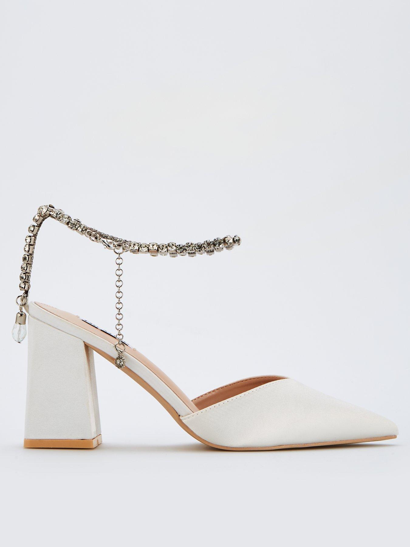 Raid Be Mine Nella Heeled Sandals - Ivory Satin