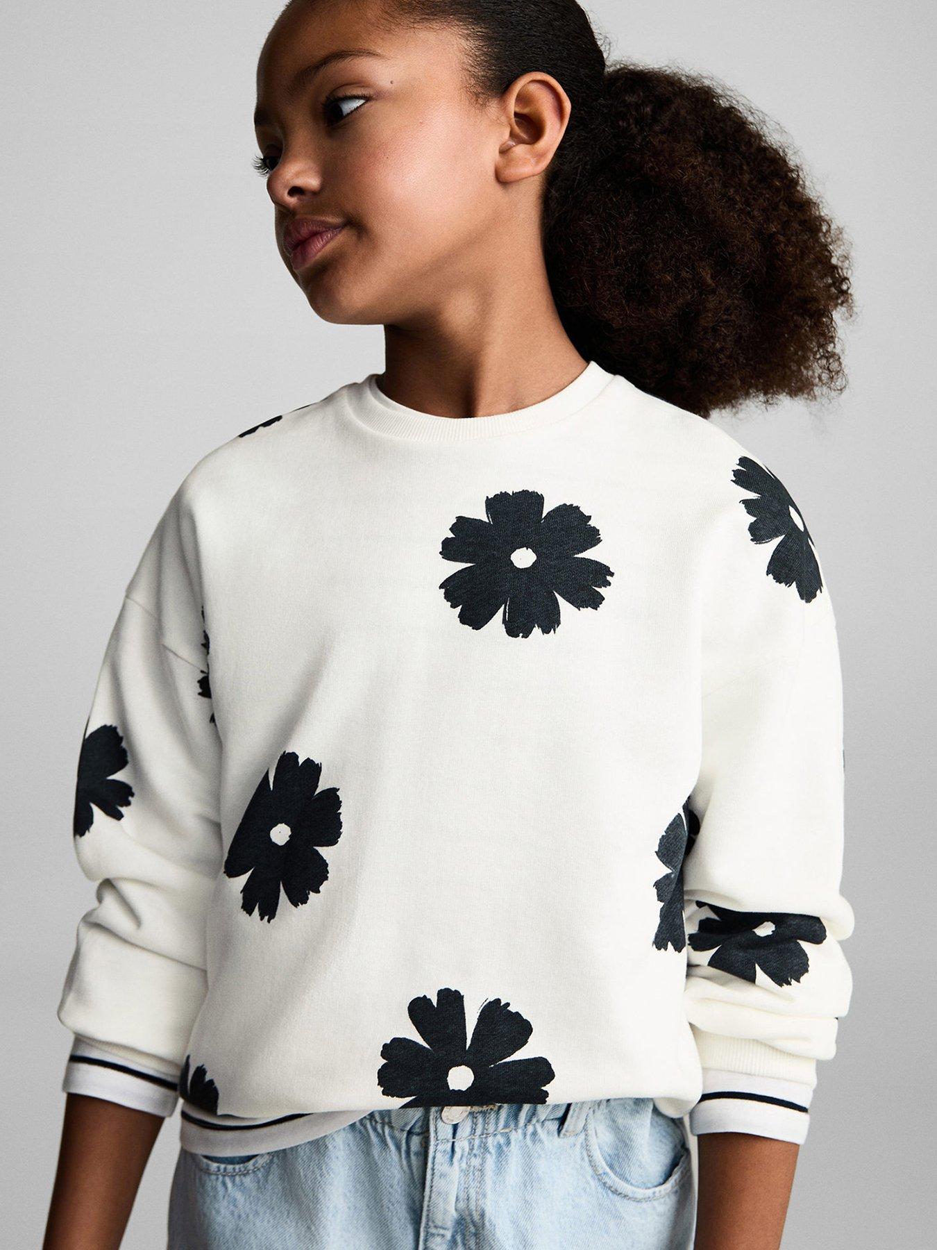 mango-girls-flower-printed-sweat-top-light-cream