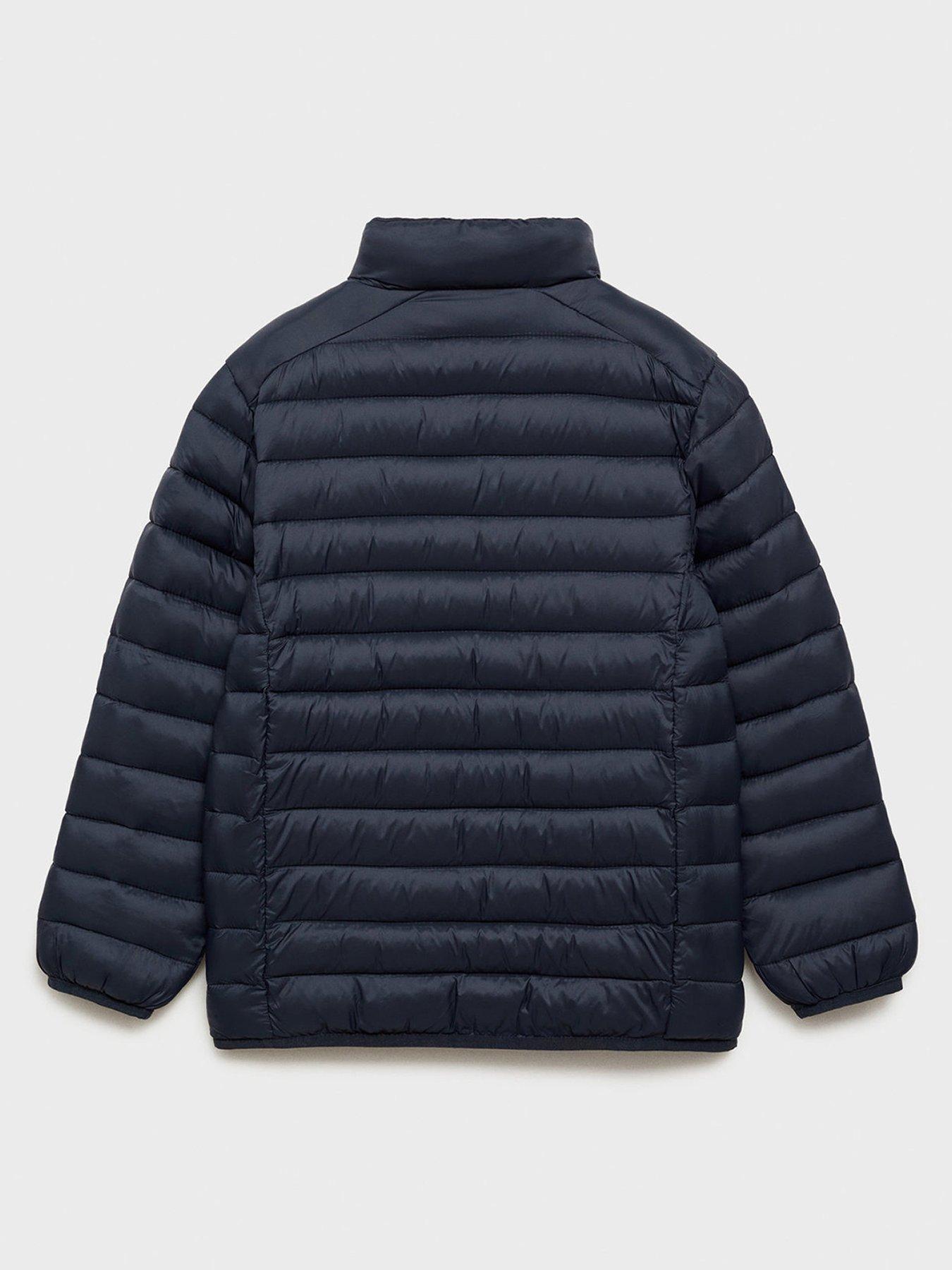 Image 3 of 5 of Mango Boys Padded Coat - Navy