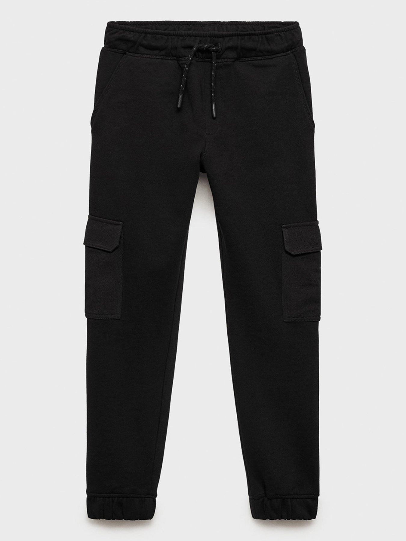 Image of Mango Boys Cargo Joggers - Black