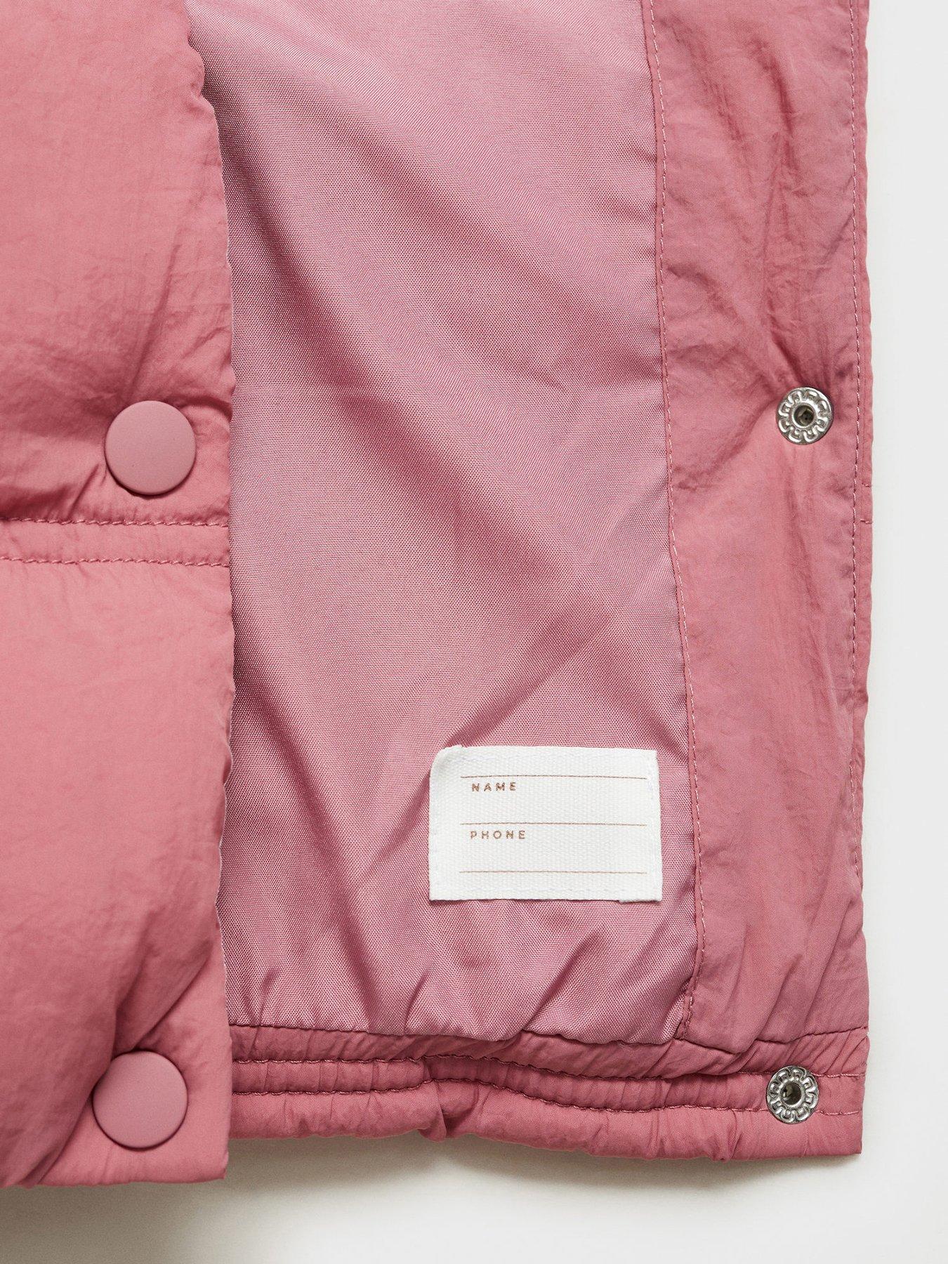 Image 5 of 5 of Mango Girls Hooded Gilet - Pink