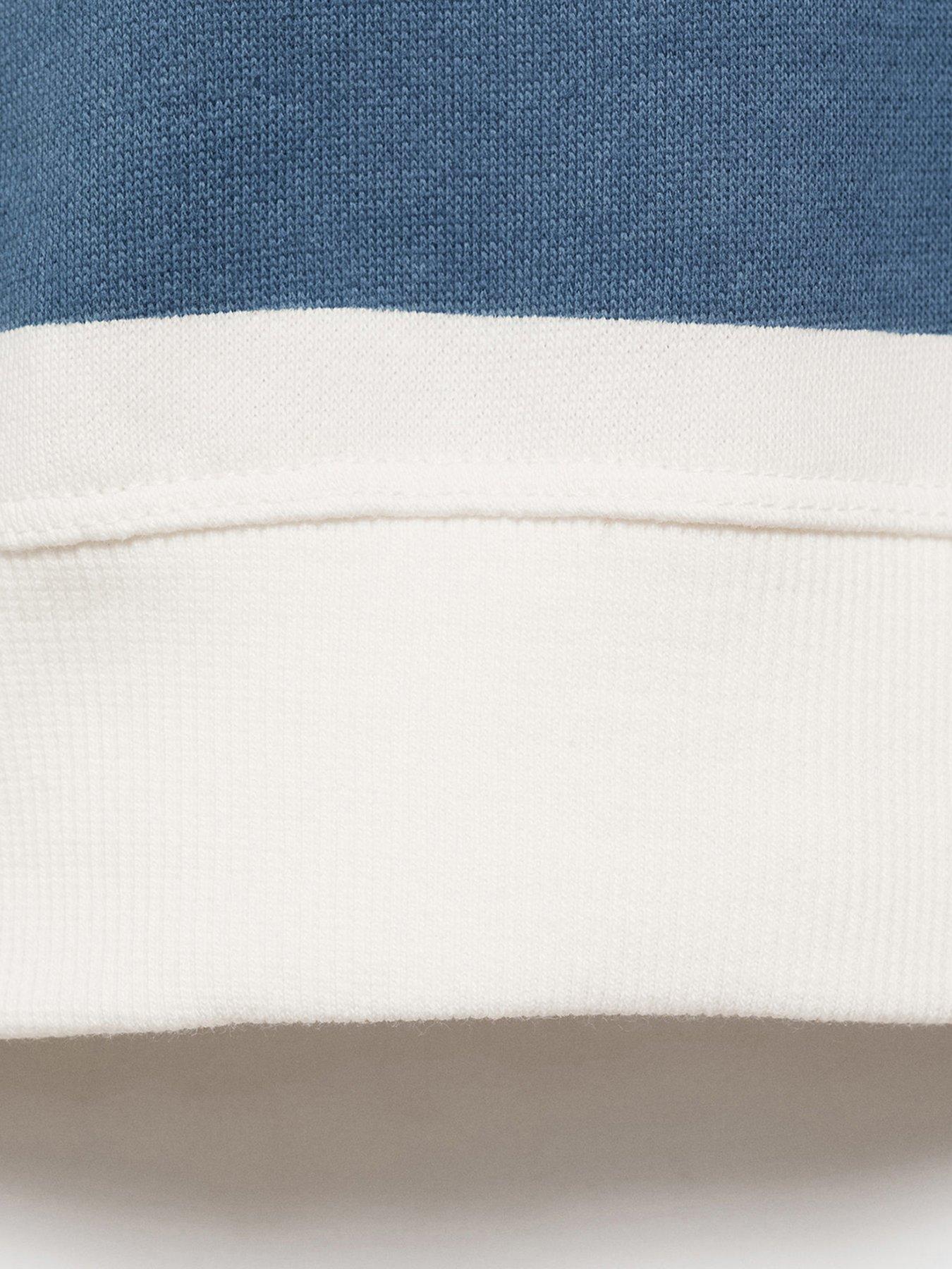 Image 4 of 5 of Mango Boys Striped Sweat Top - Blue