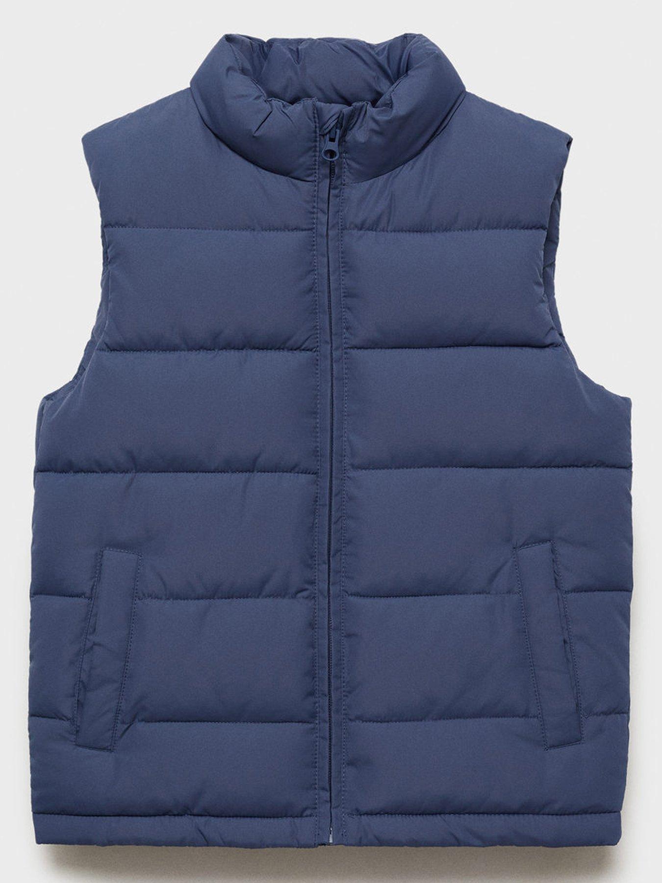Image of Mango Boys Padded Gilet - Blue