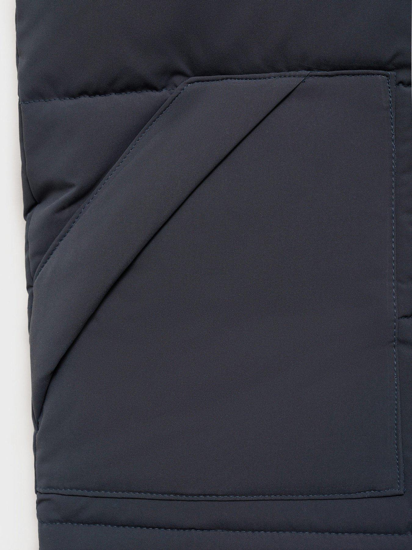 Image 3 of 4 of Mango Boys Hooded Padded Gilet - Dark Grey