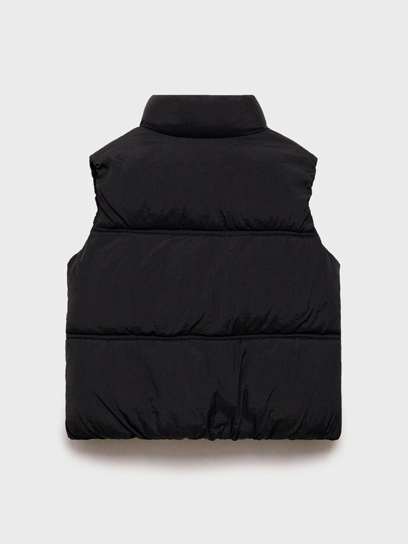 Image 5 of 7 of Mango Girls Short Padded Gilet - Black