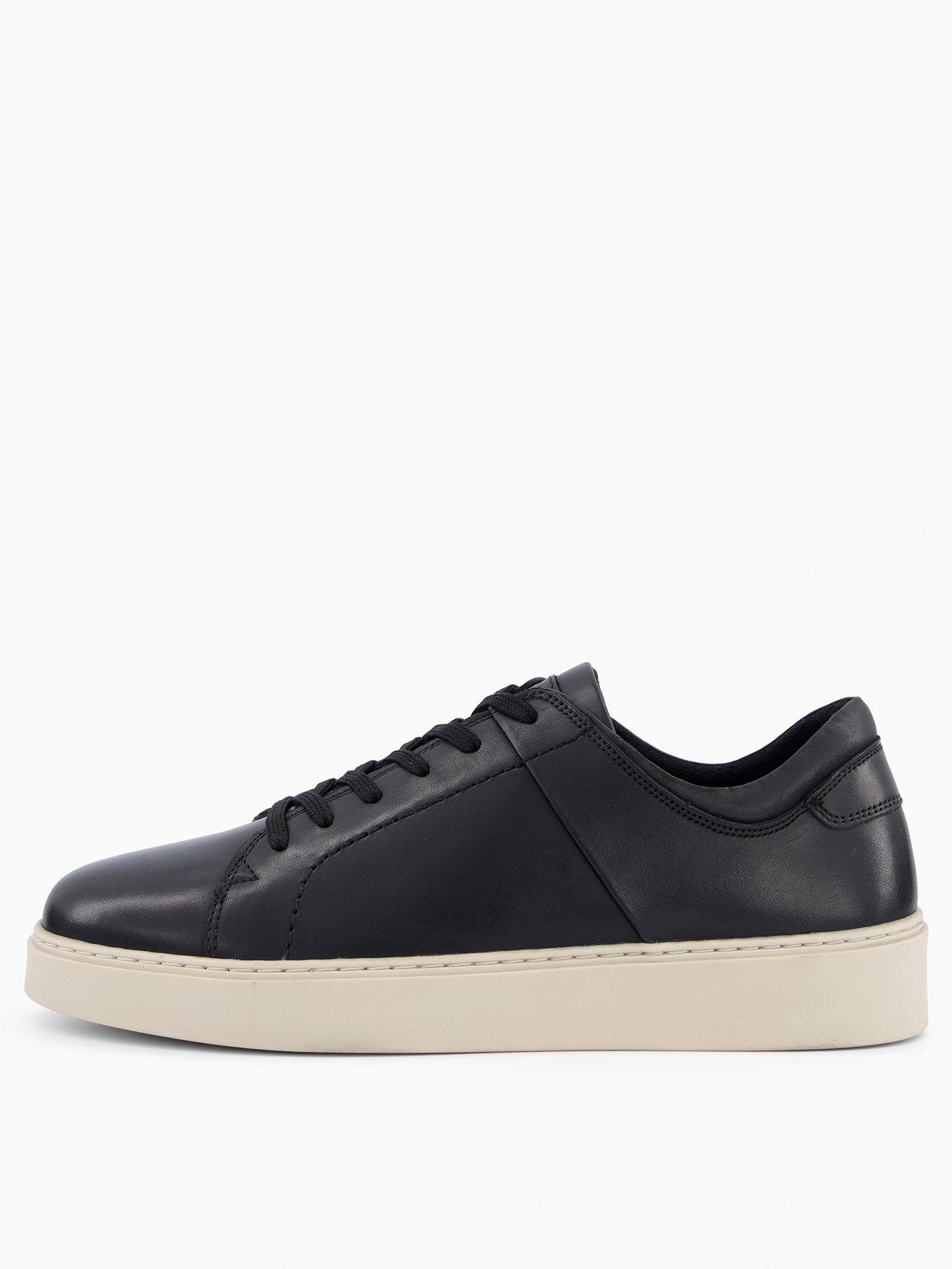 Very Man Leather Trainer - Black