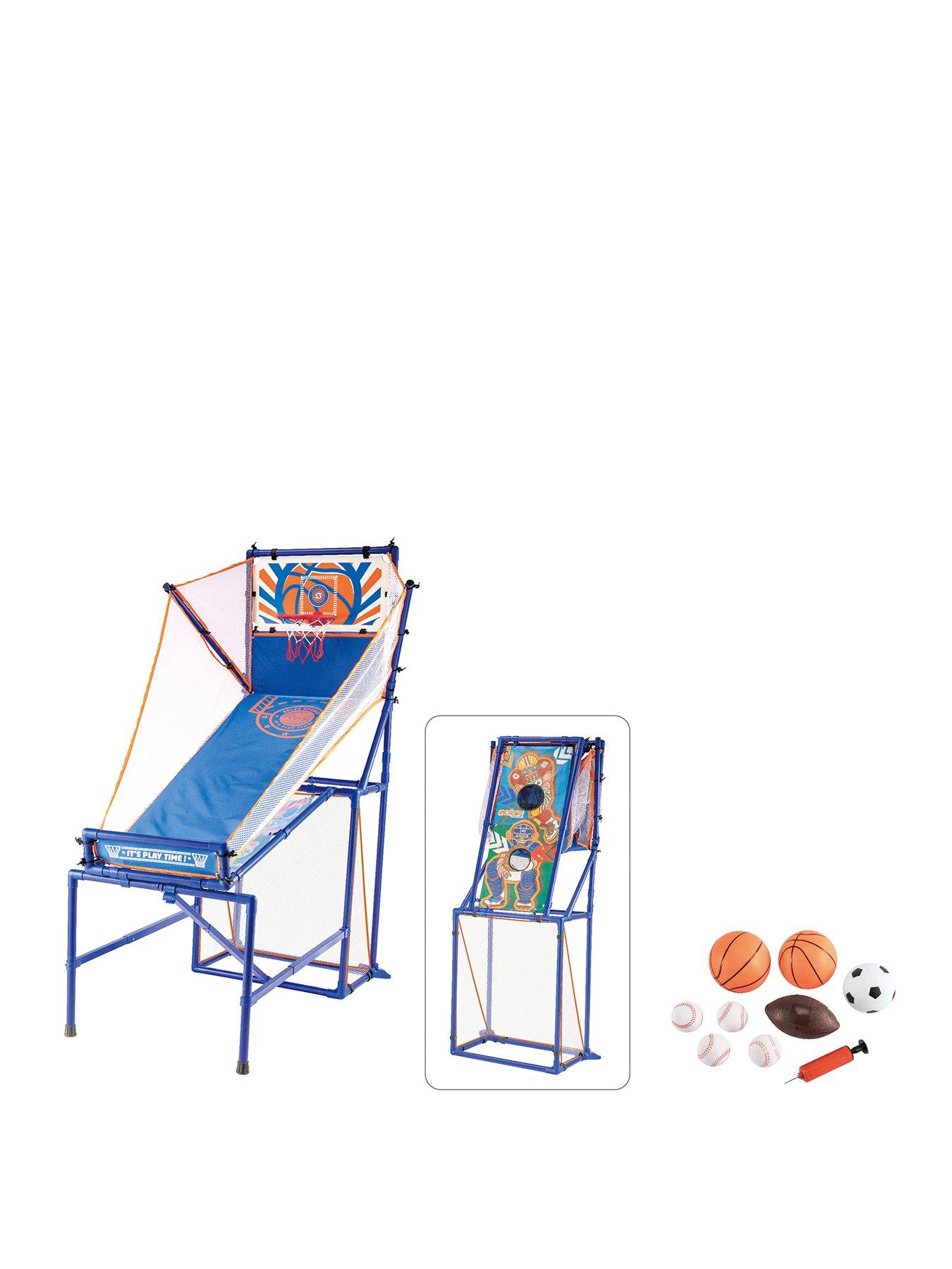 Image 1 of 5 of Solex Foldable 4 In 1 Multiple Game Set (Basketball, Football Goal, Baseball Toss & American Football Toss)