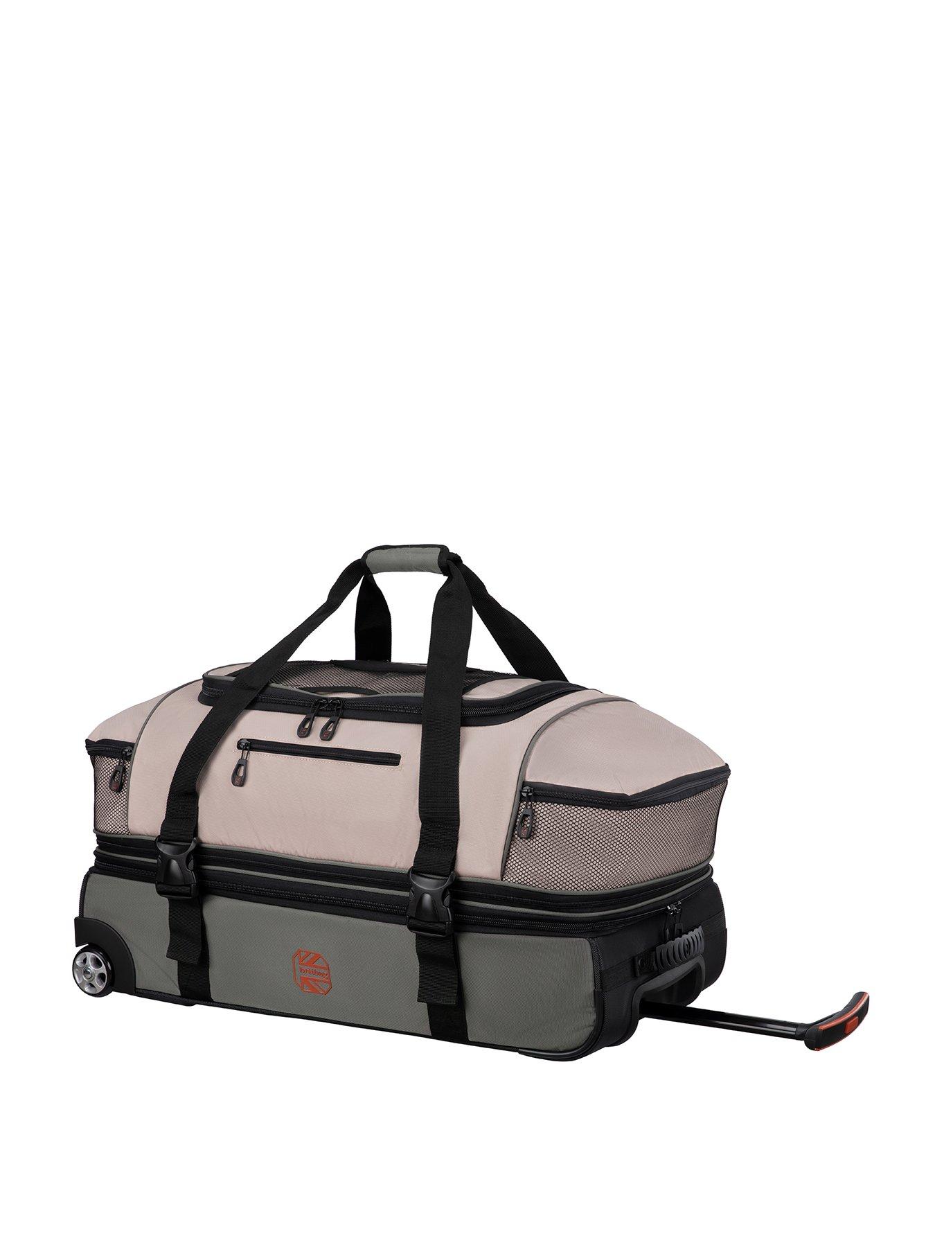 it-luggage-britbag-jakarta-oxford-tandusty-olive-2-wheel-trolley-duffle-bagfront